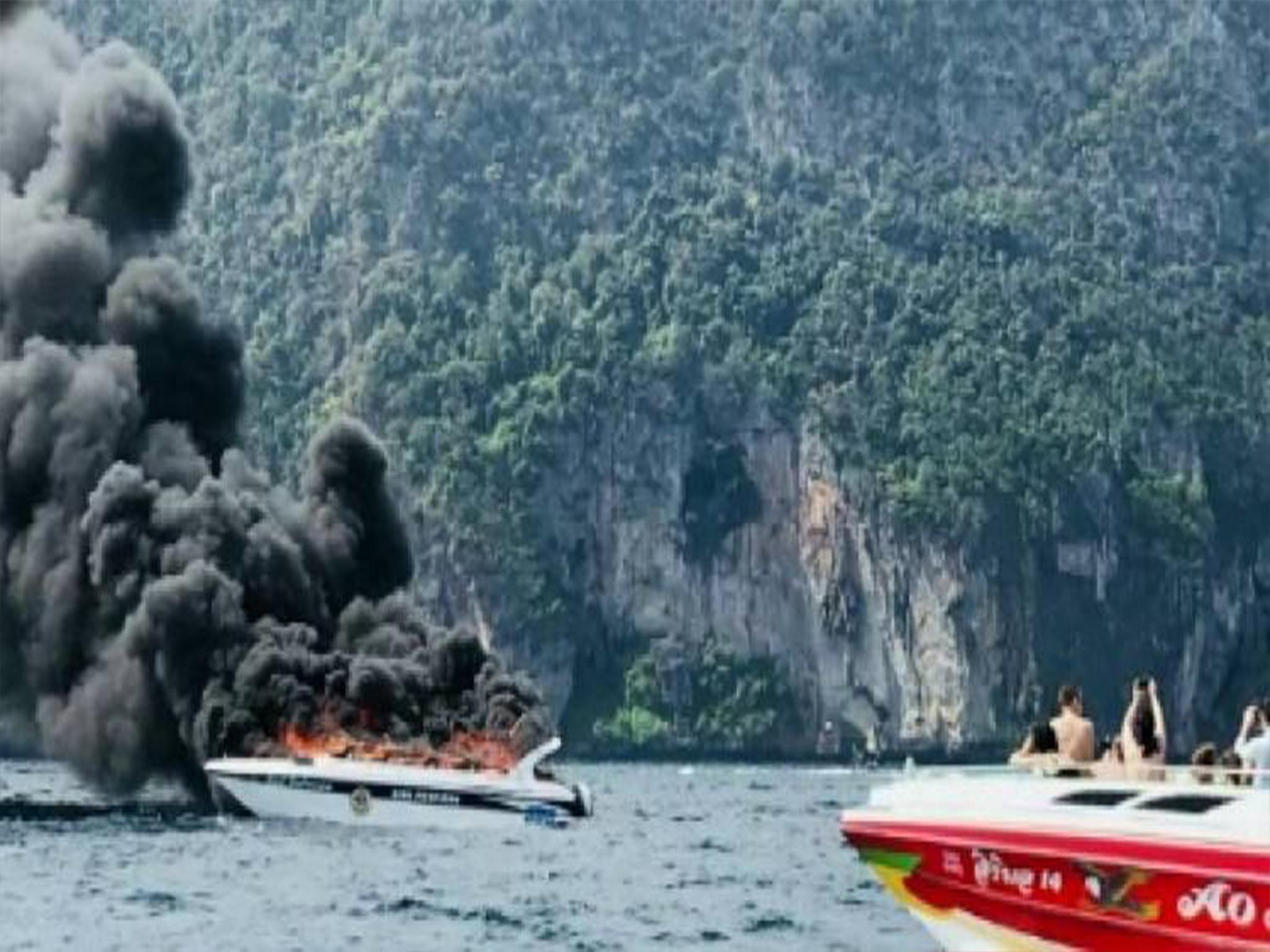 People on nearby boats pulled the injured from the sea