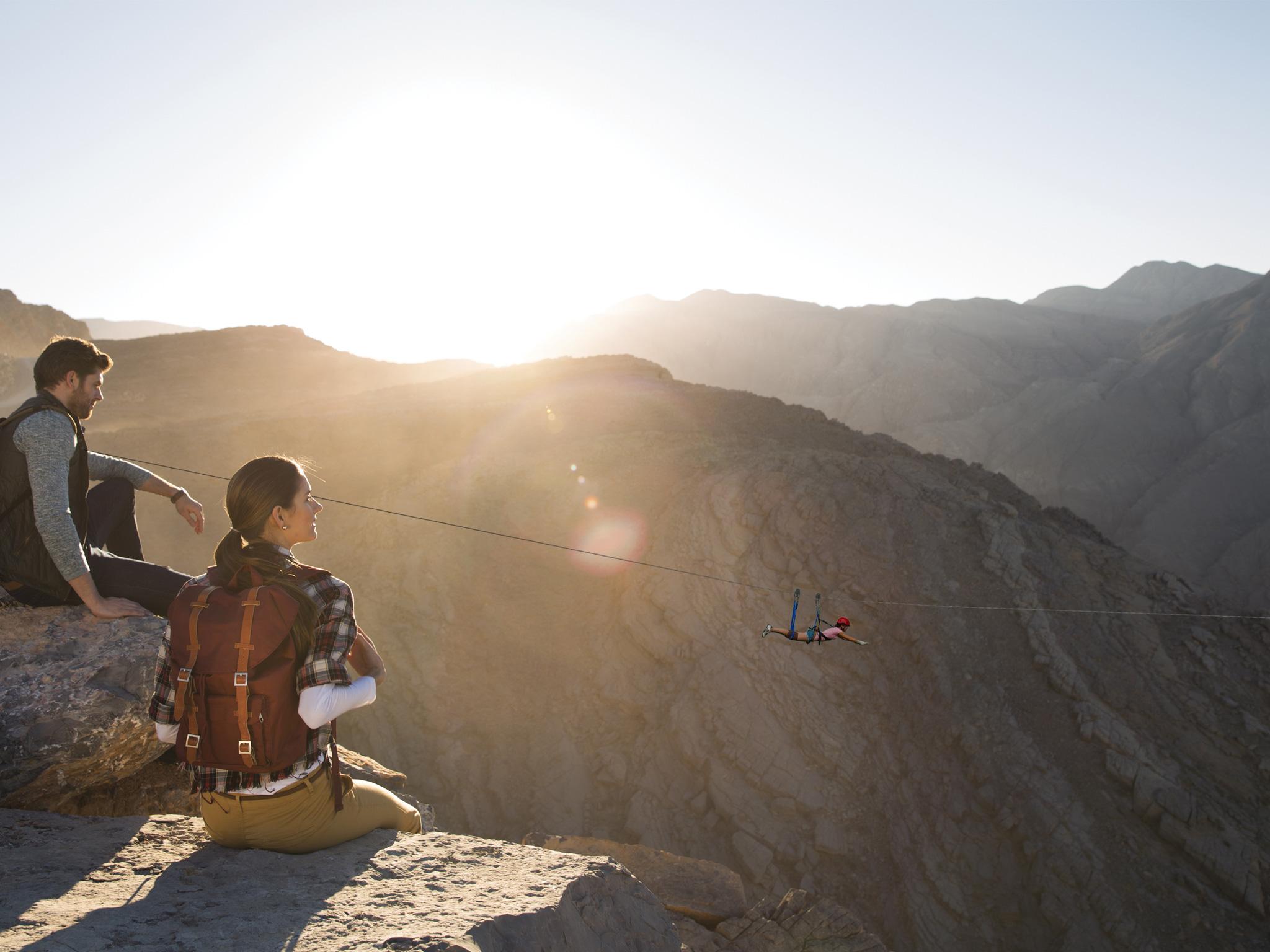 What the world’s longest zipline should look like. Visitors will reach speeds of up to 80mph