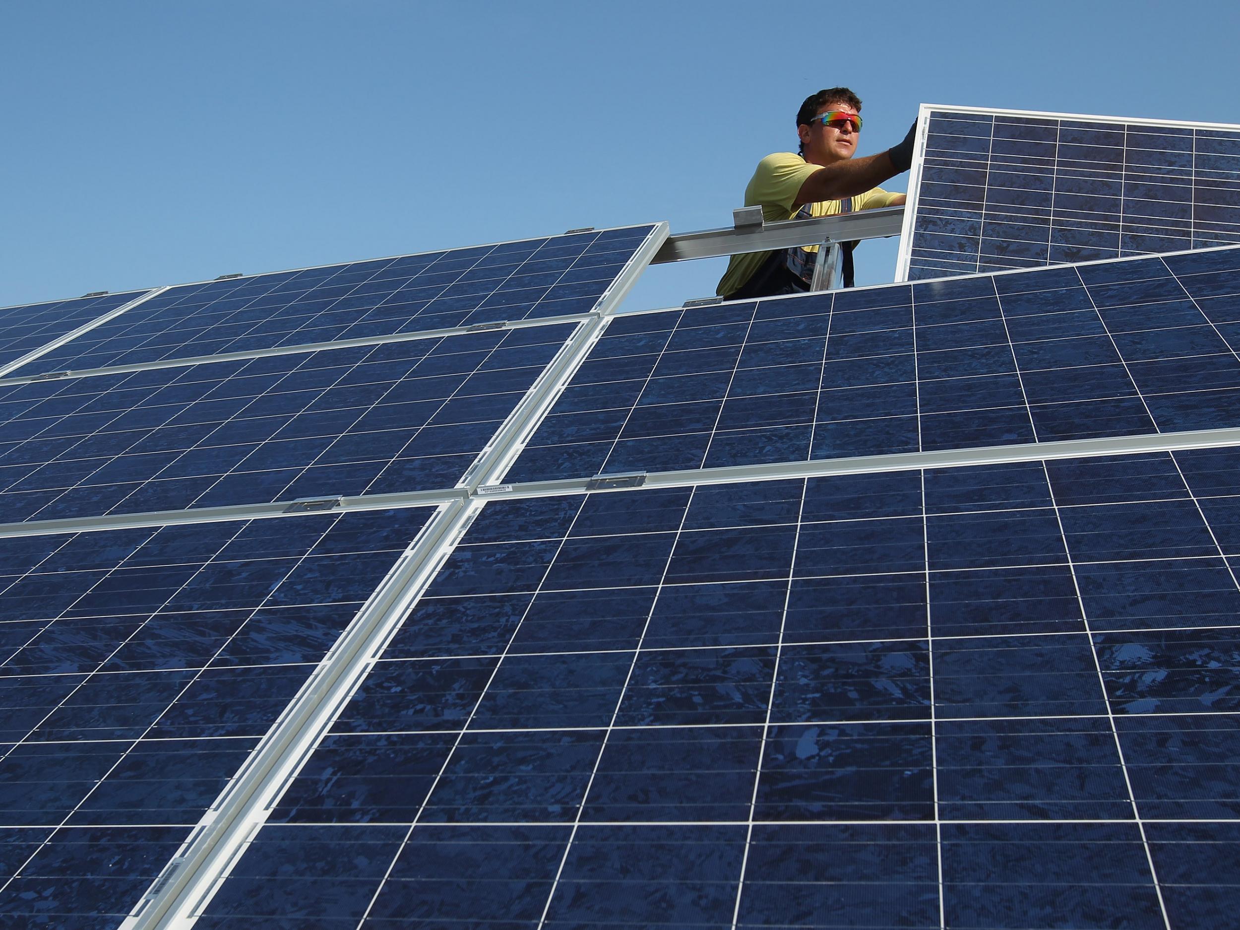 Some solar energy projects are expected to deliver electricity by 2p or less by next year