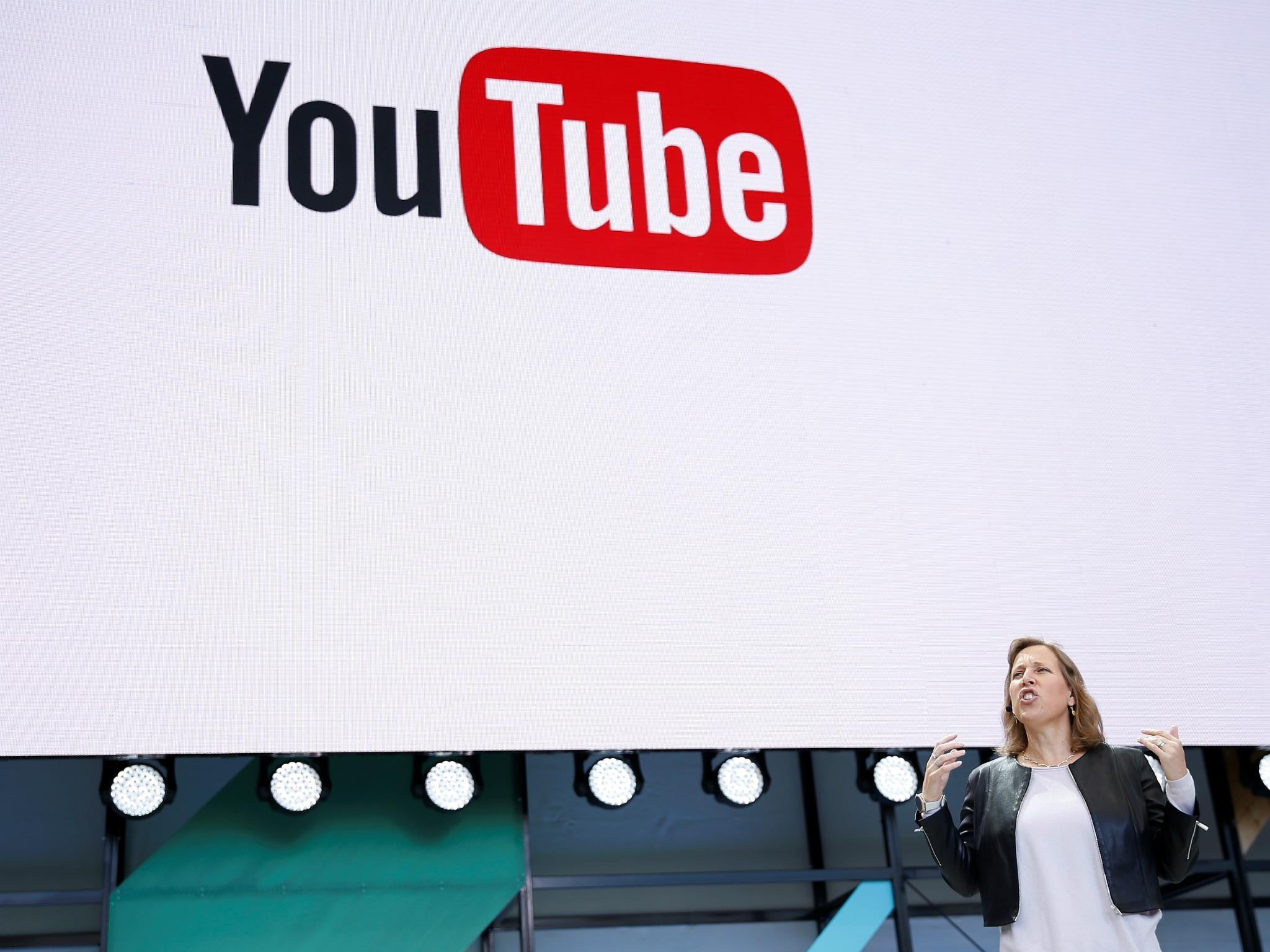 YouTube CEO Susan Wojcicki speaks on stage during the annual Google I/O developers conference in San Jose, California, U.S., May 17, 2017