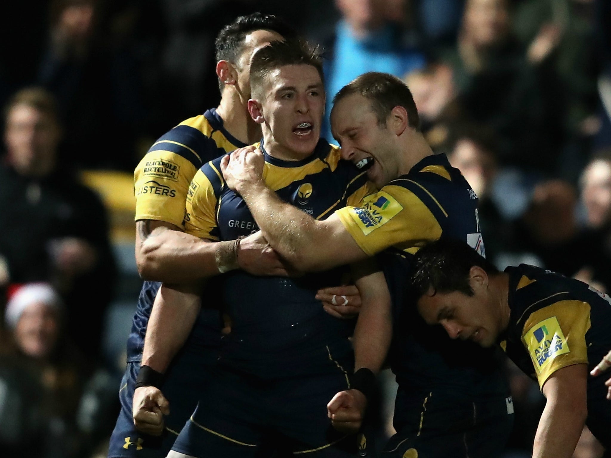Adams is the Premiership's top try scorer this season for Worcester