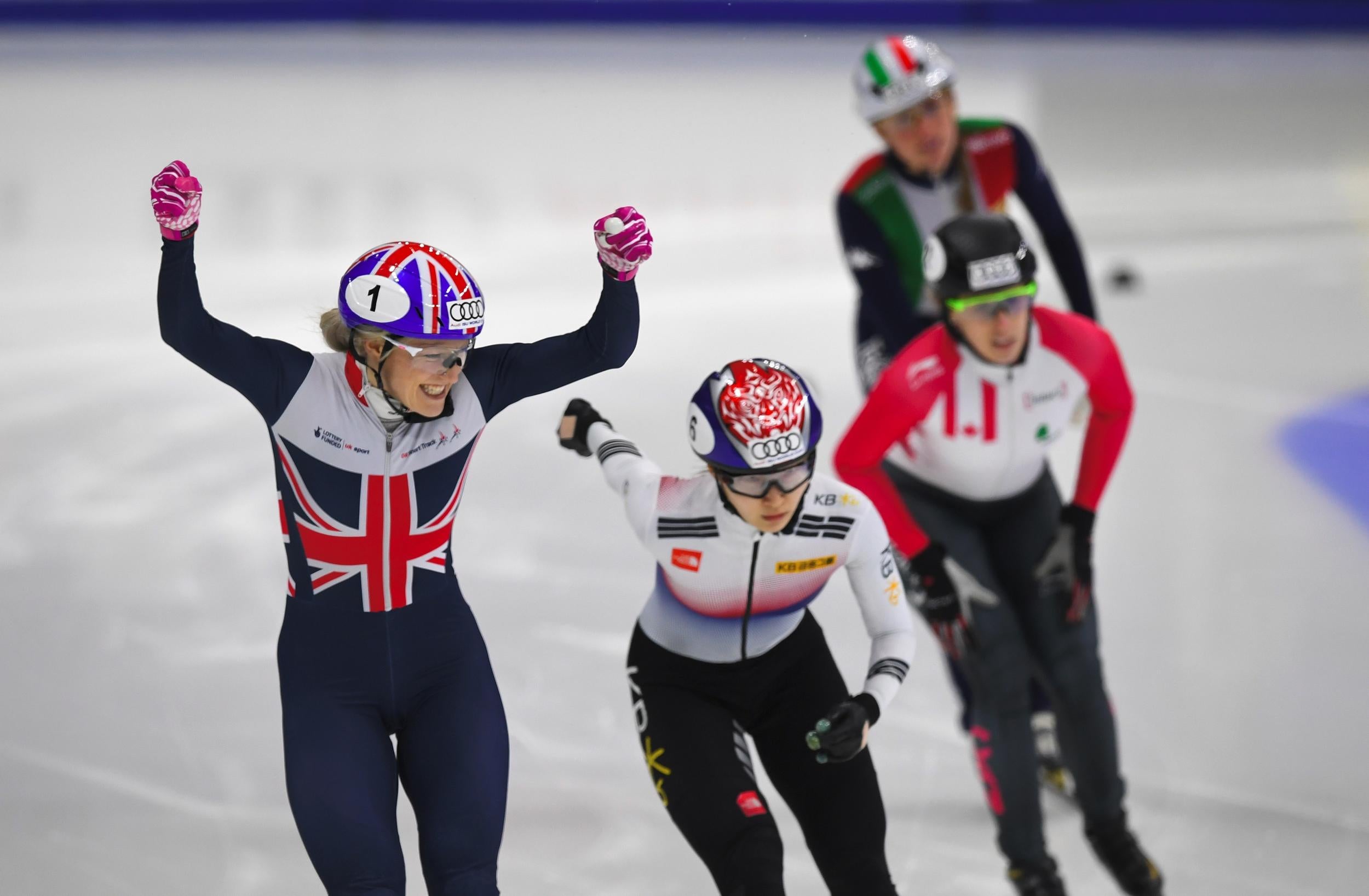 Elise Christie triumphed at the World Championships