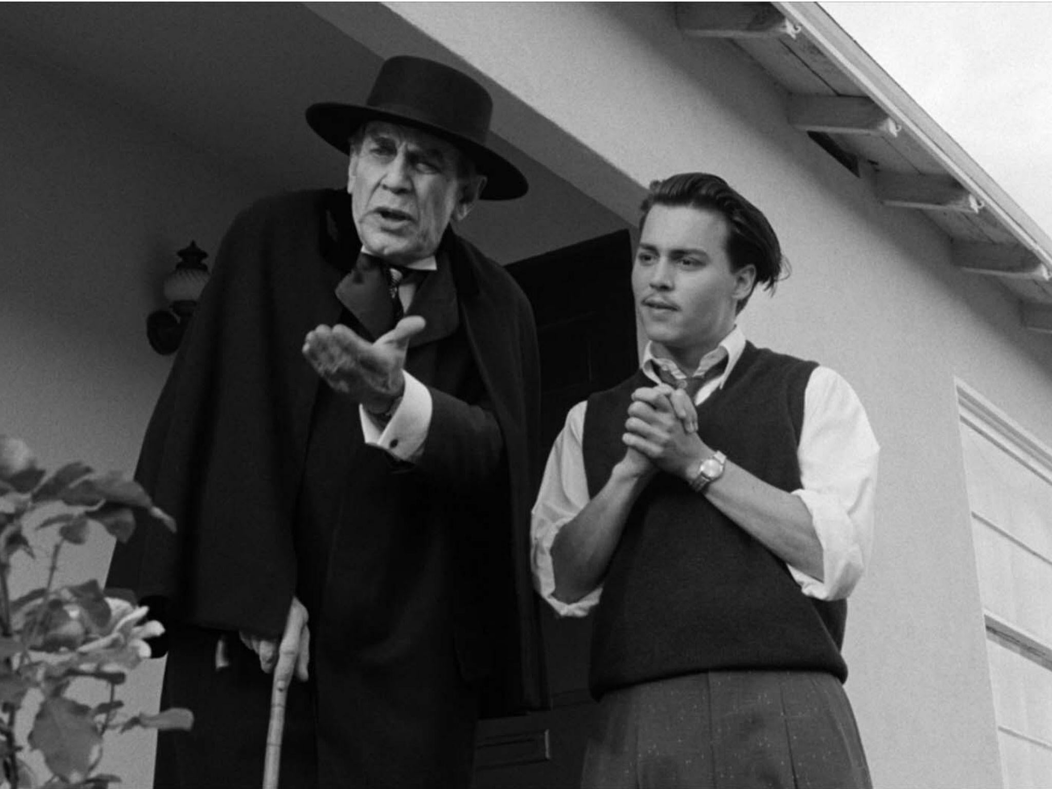 Martin Landau as Bela Lugosi and Johnny Depp as Ed Wood in the 1994 film