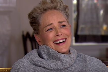 Sharon Stone. Credit: CBS/YouTube.