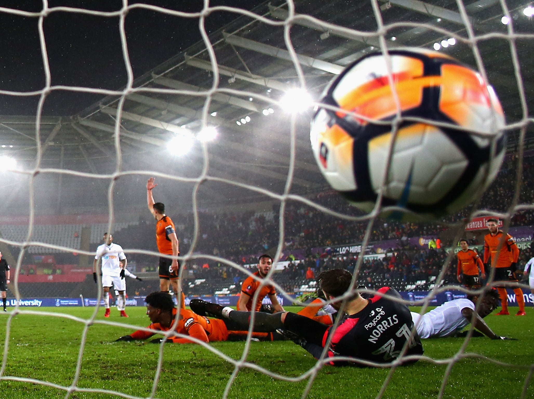 Wilfried Bony pounces to restore Swansea's lead