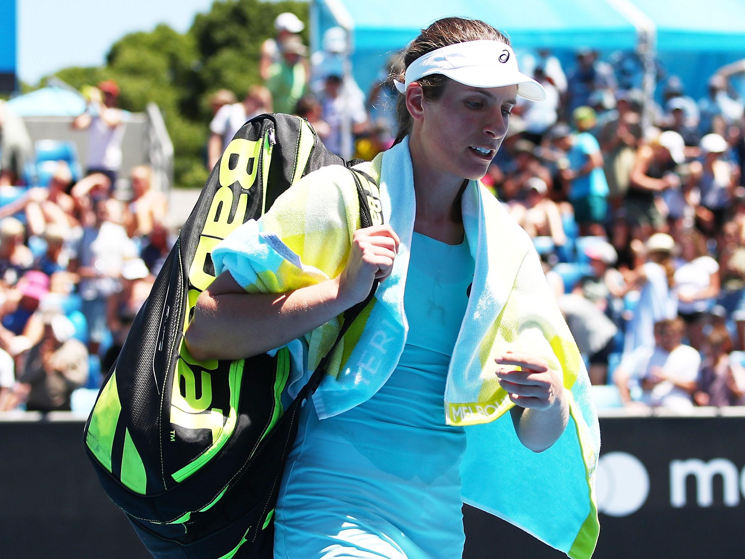 Konta blamed match fitness for the loss