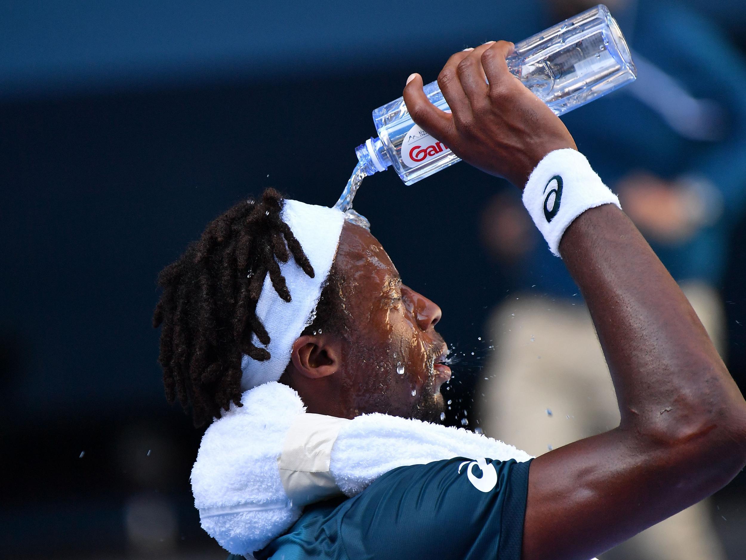 Monfils said the heat made him 'super dizzy'