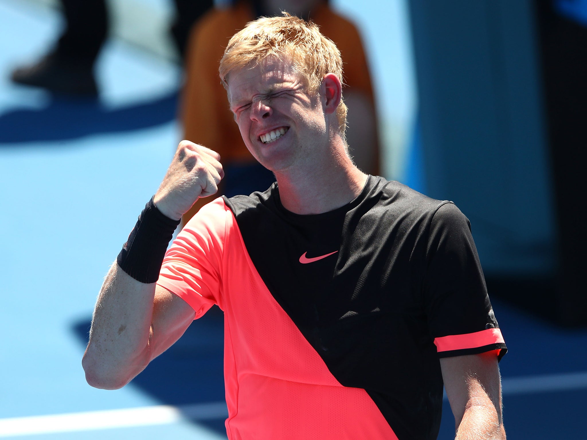 Kyle Edmund is through to the fourth round of the Australian Open after defeating Nikoloz Basilashvili