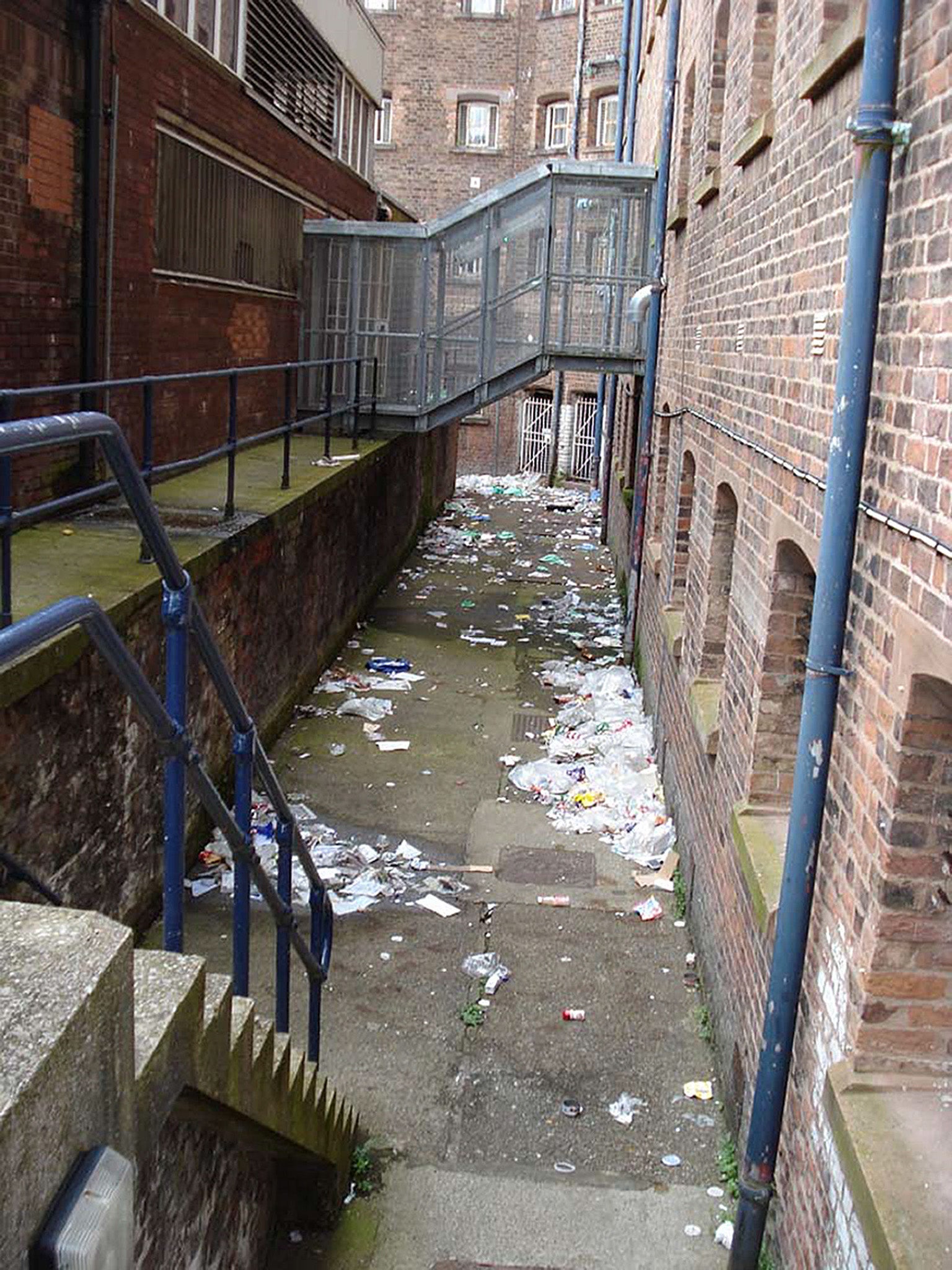 Litter at HMP Liverpool