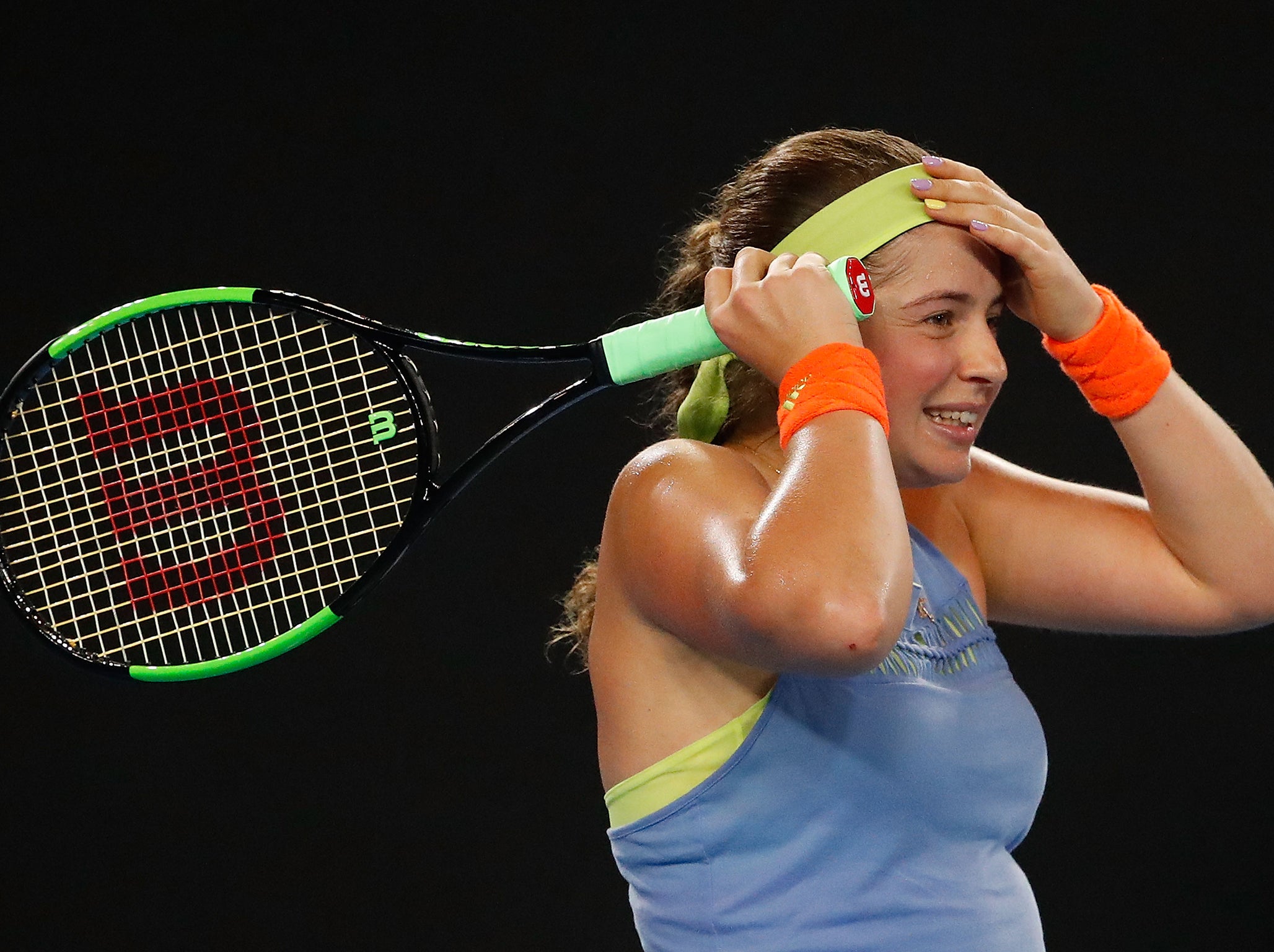 Jelena Ostapenko was sent packing by Anett Kontaveit