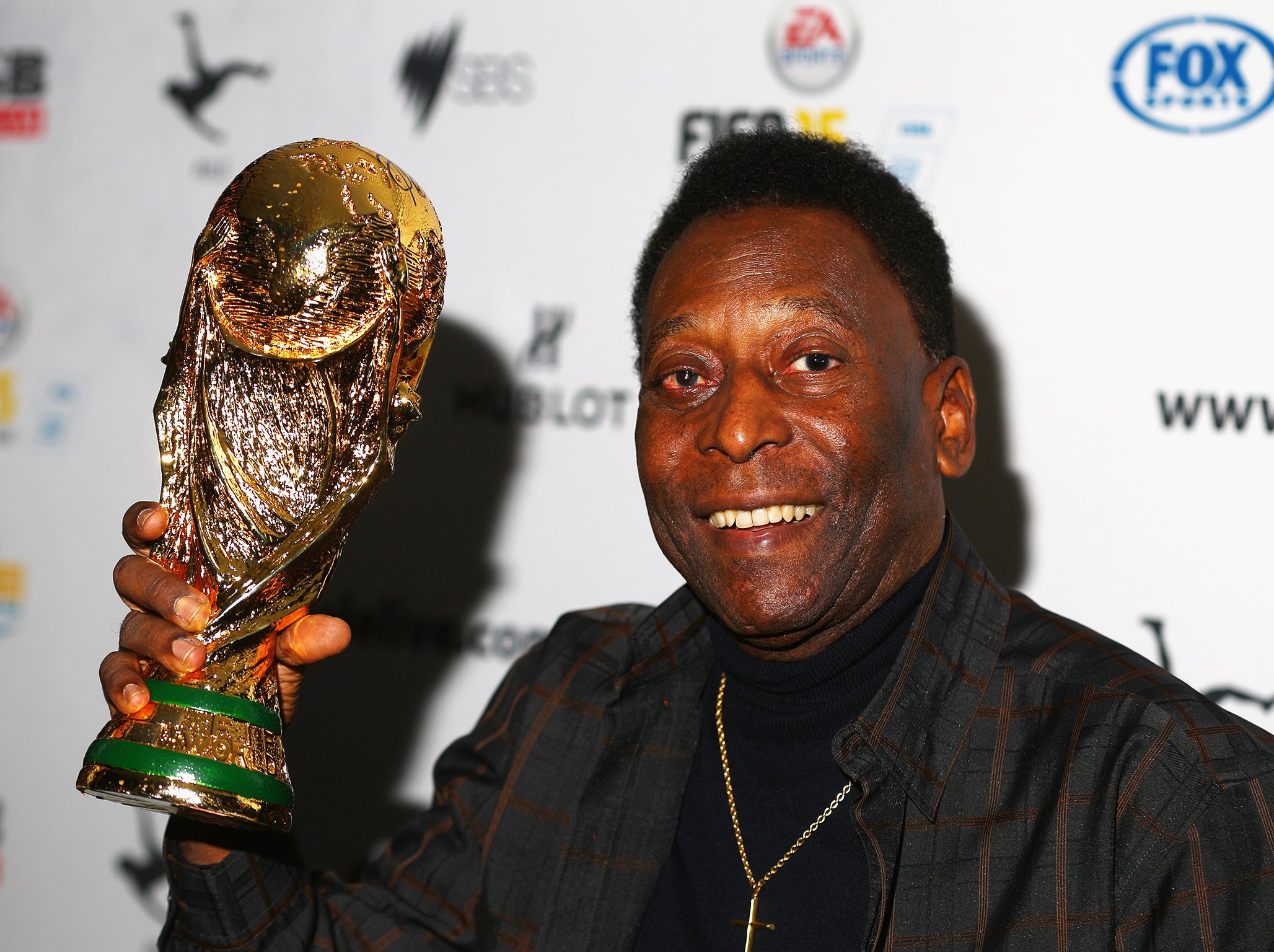 Pele is widely regarded as the football's first superstar