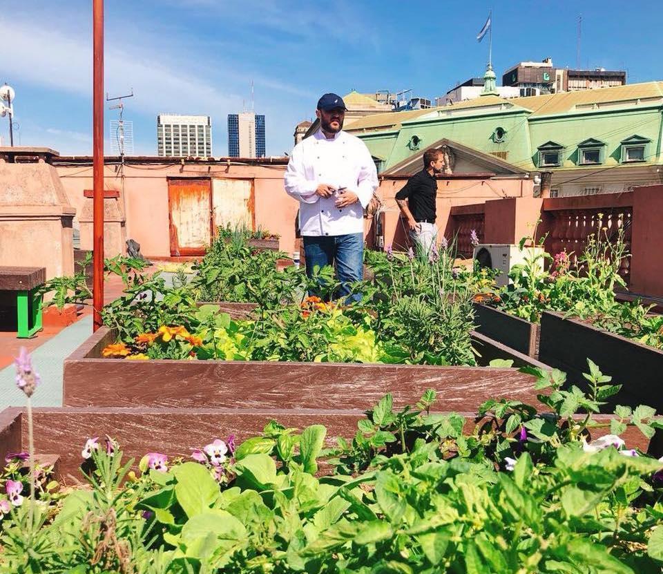 Chef Dante Liporace at the Casa Rosada