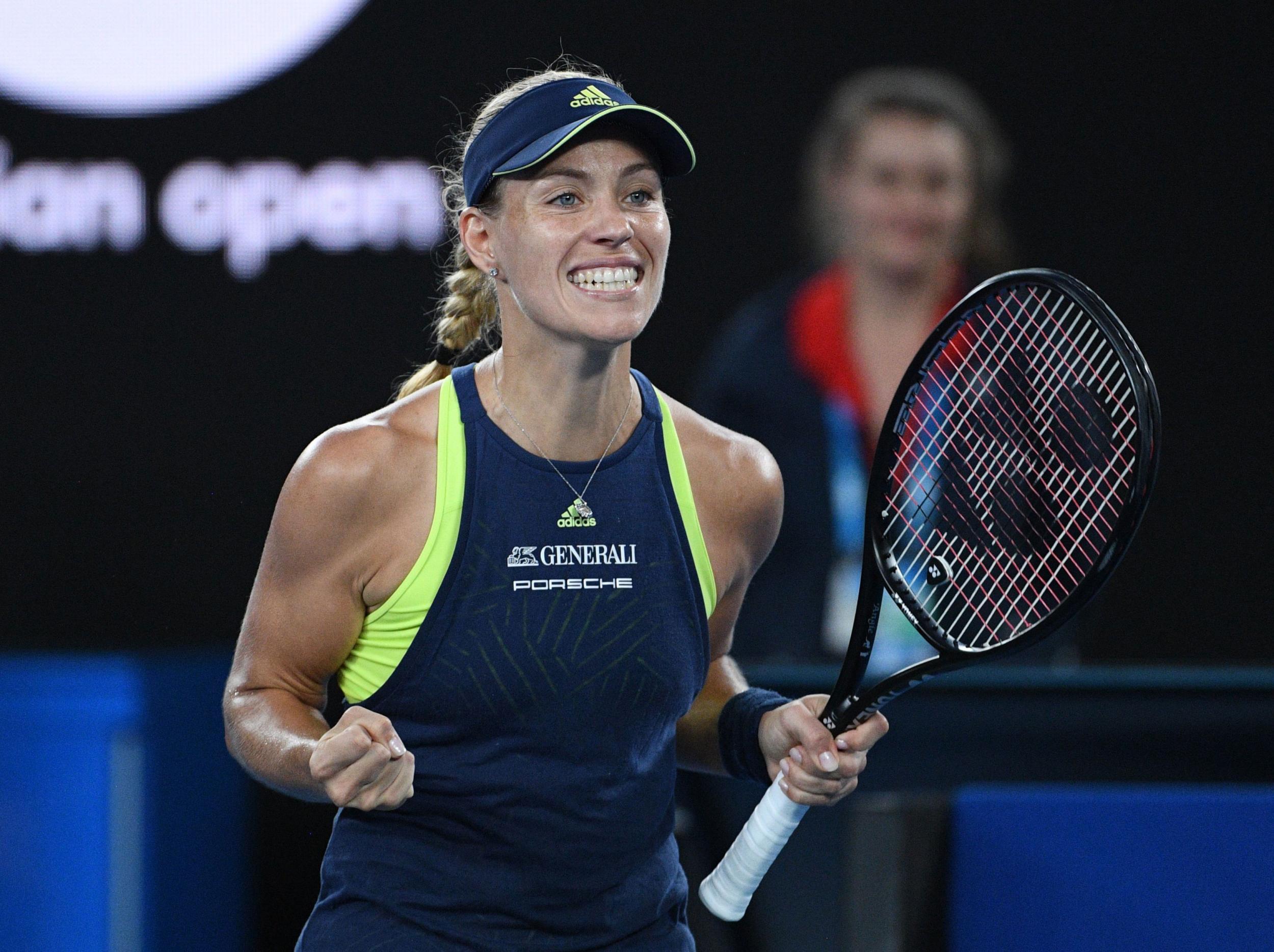 &#13;
Kerber knocked Sharapova out in straight sets &#13;