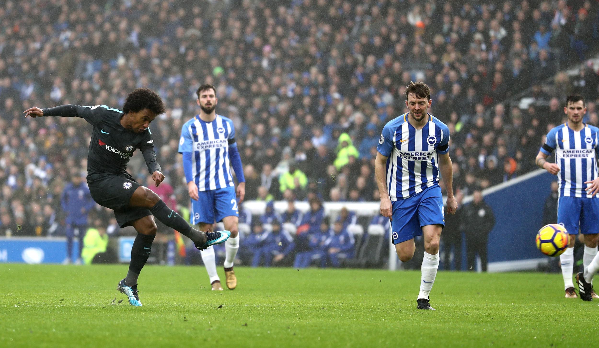 Willian doubled Chelsea’s lead with a sublime strike