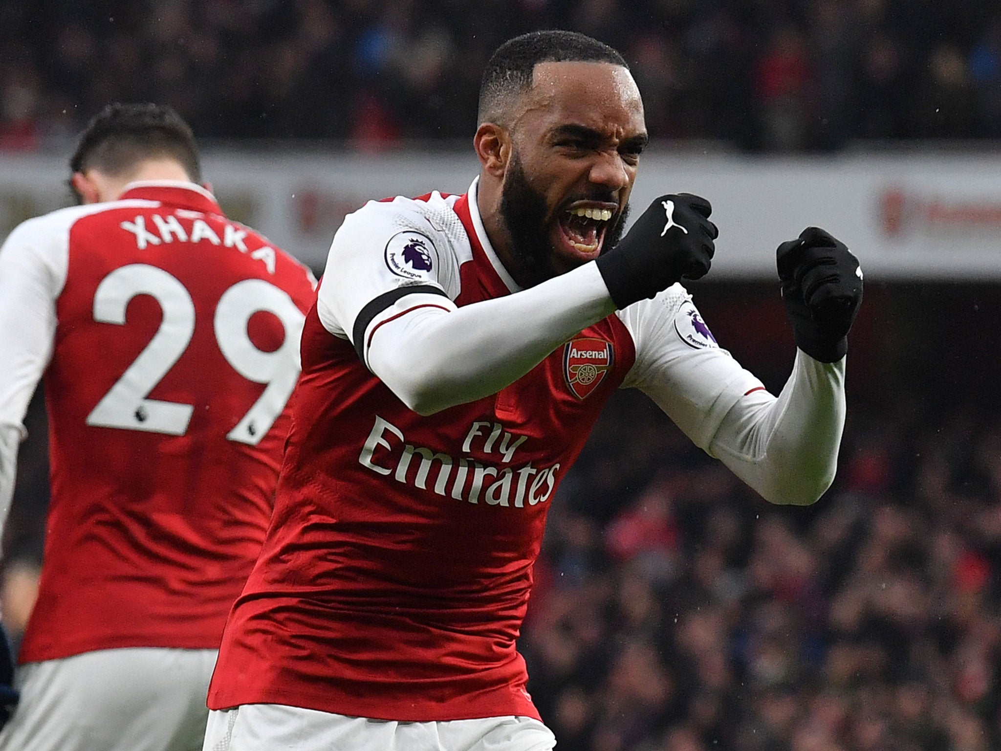 Alexandre Lacazette complete the rout with Arsenal's fourth