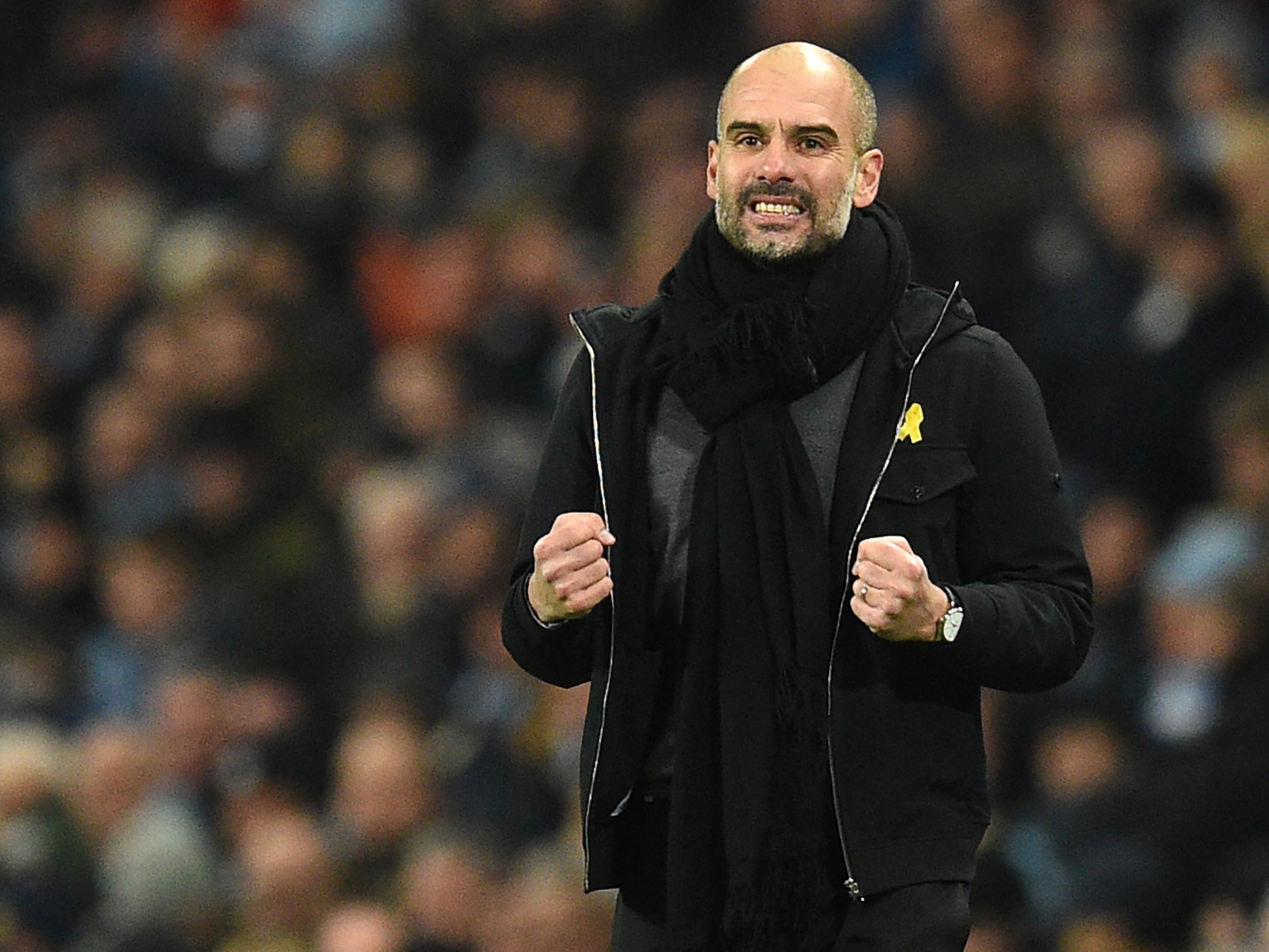 Pep Guardiola was delighted with his side's response to losing their unbeaten record