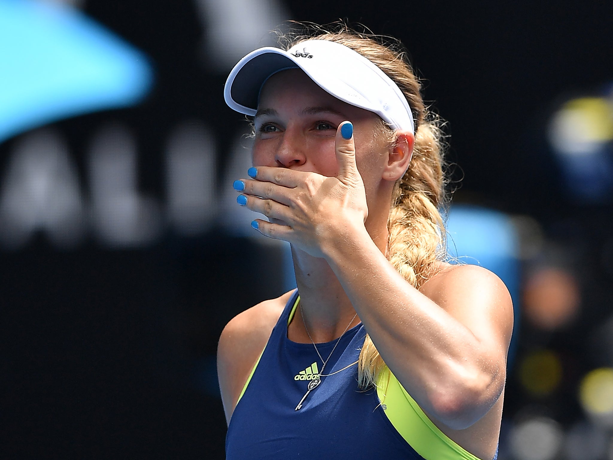 Wozniacki will play Carla Suarez Navarro in the last eight