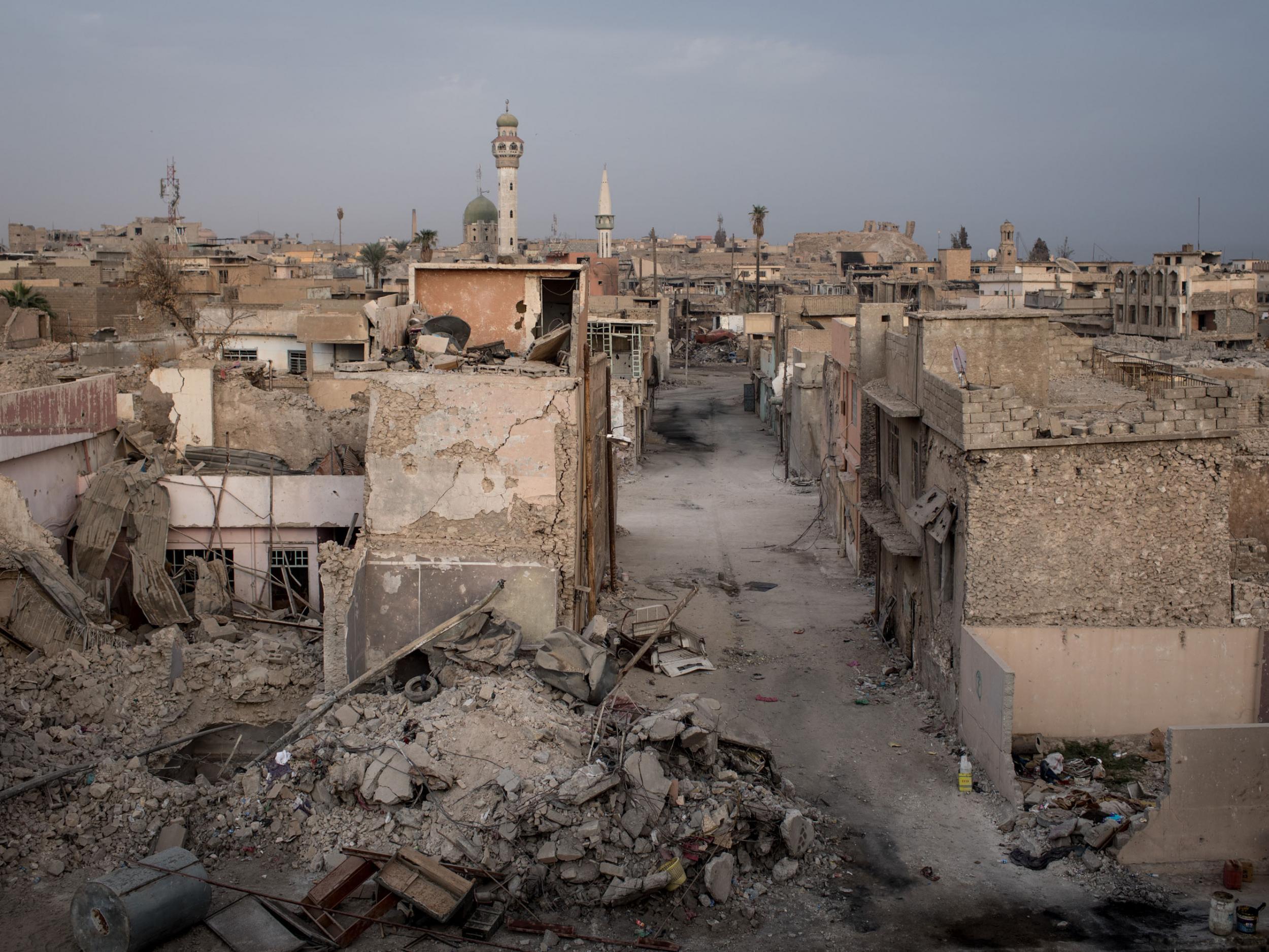 The woman was among a group captured following the end of the battle of Mosul