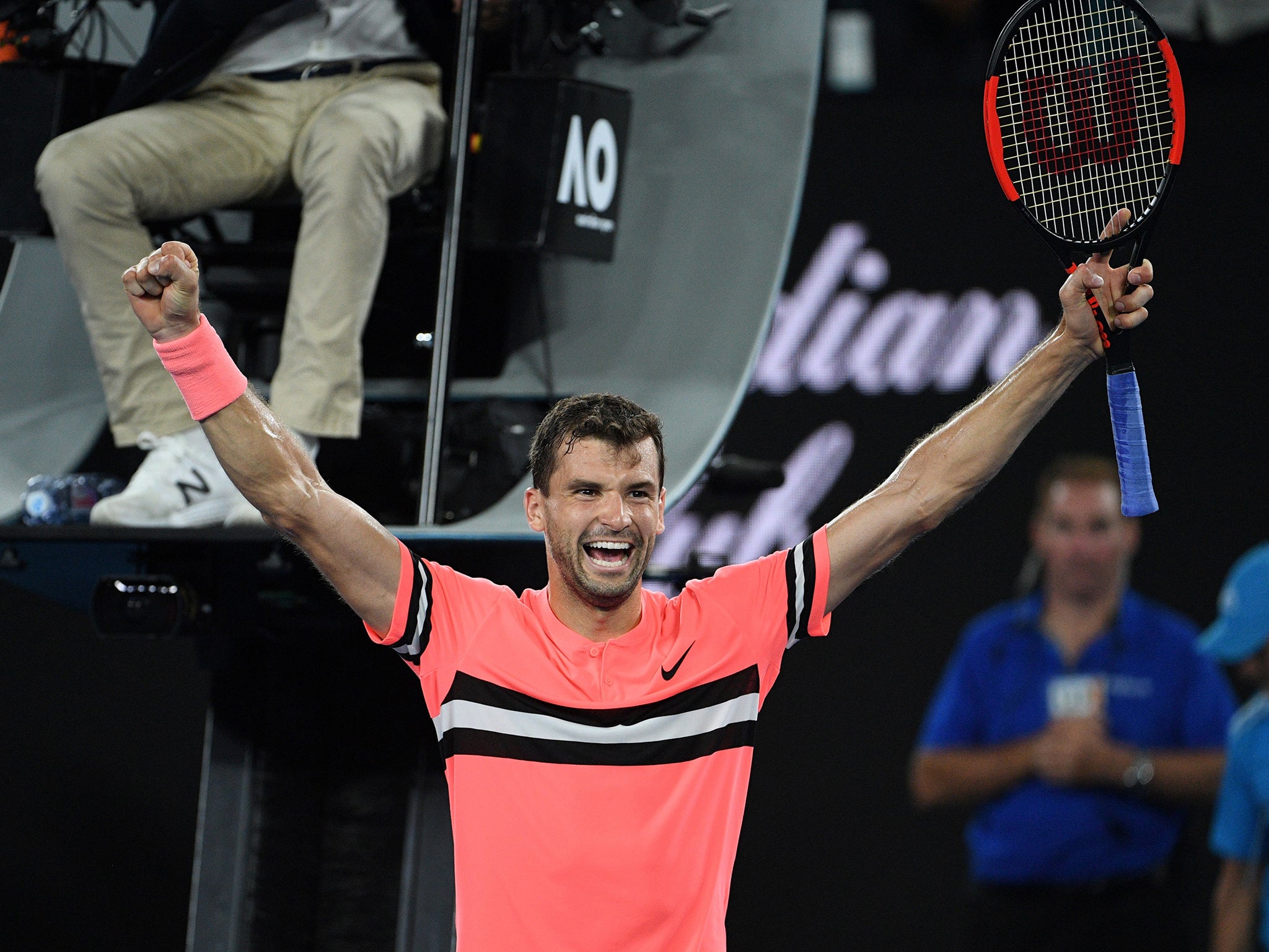 World No 3 Grigor Dimitrov awaits in the quarter-finals