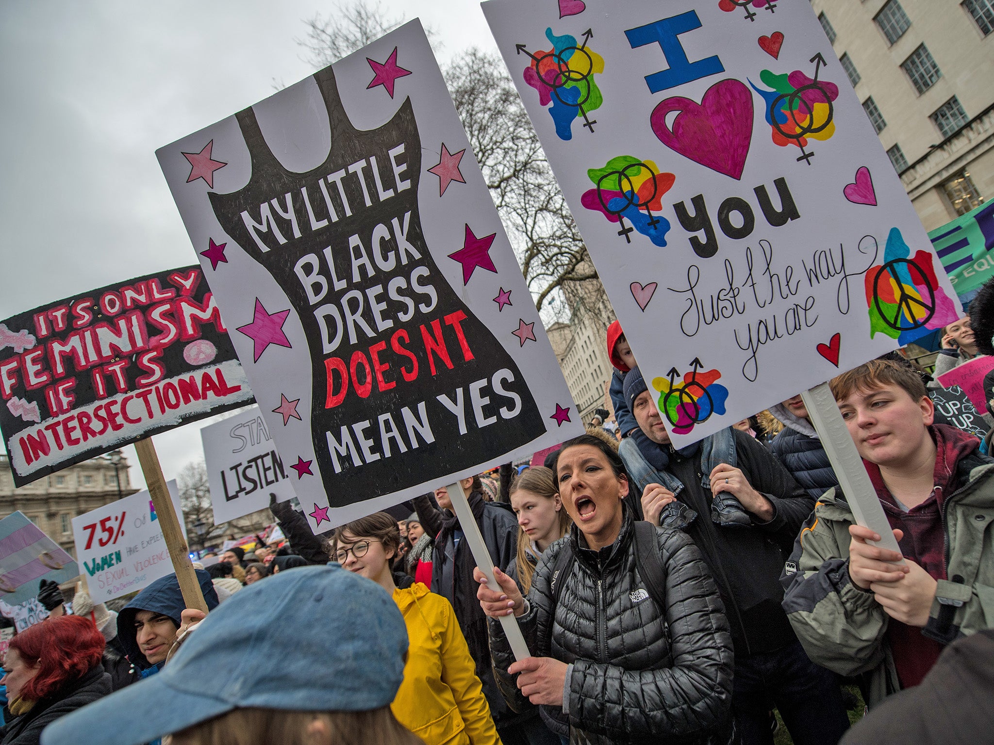 The #MeToo and Time's Up movements sparked protests around the country