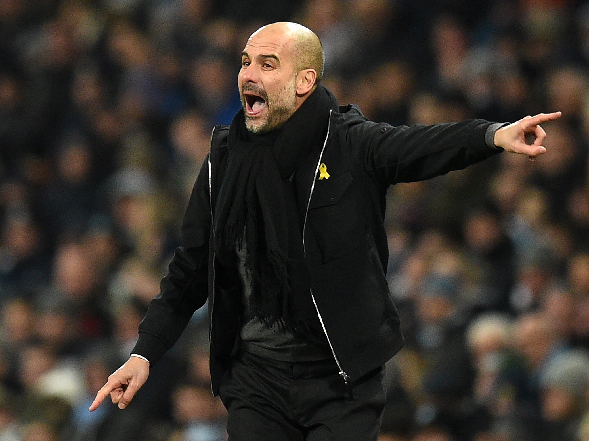 Guardiola has been reluctant to talk about the title until now