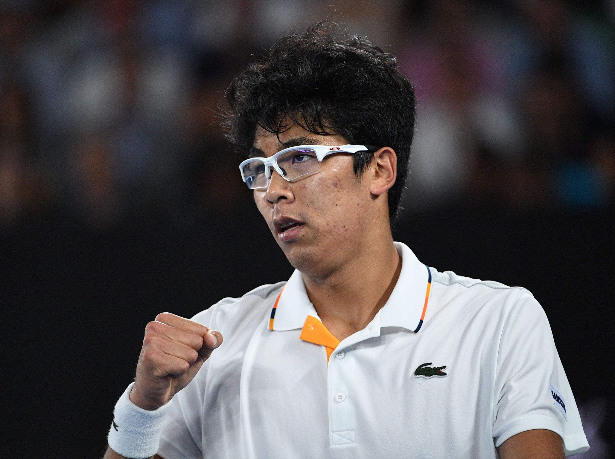 Chung will play Tennys Sandgren for a place in the semi-finals