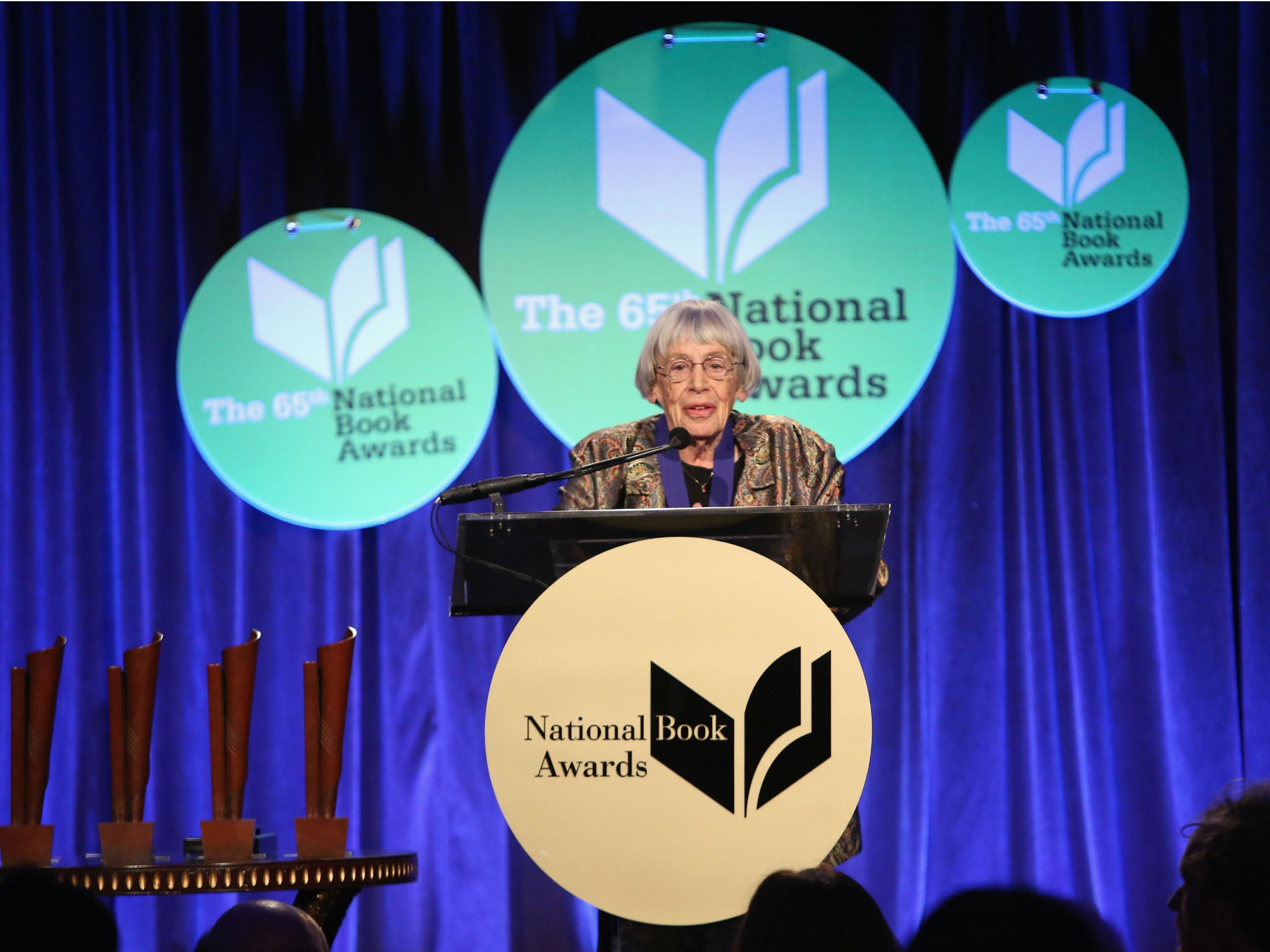 Ursula K Le Guin at the 2014 National Book Awards