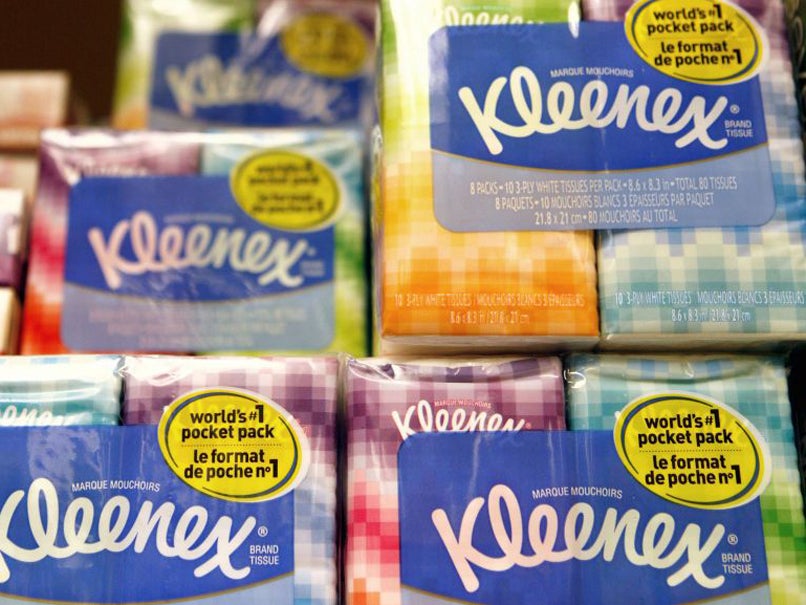 Kleenex is among the personal care giant's brands