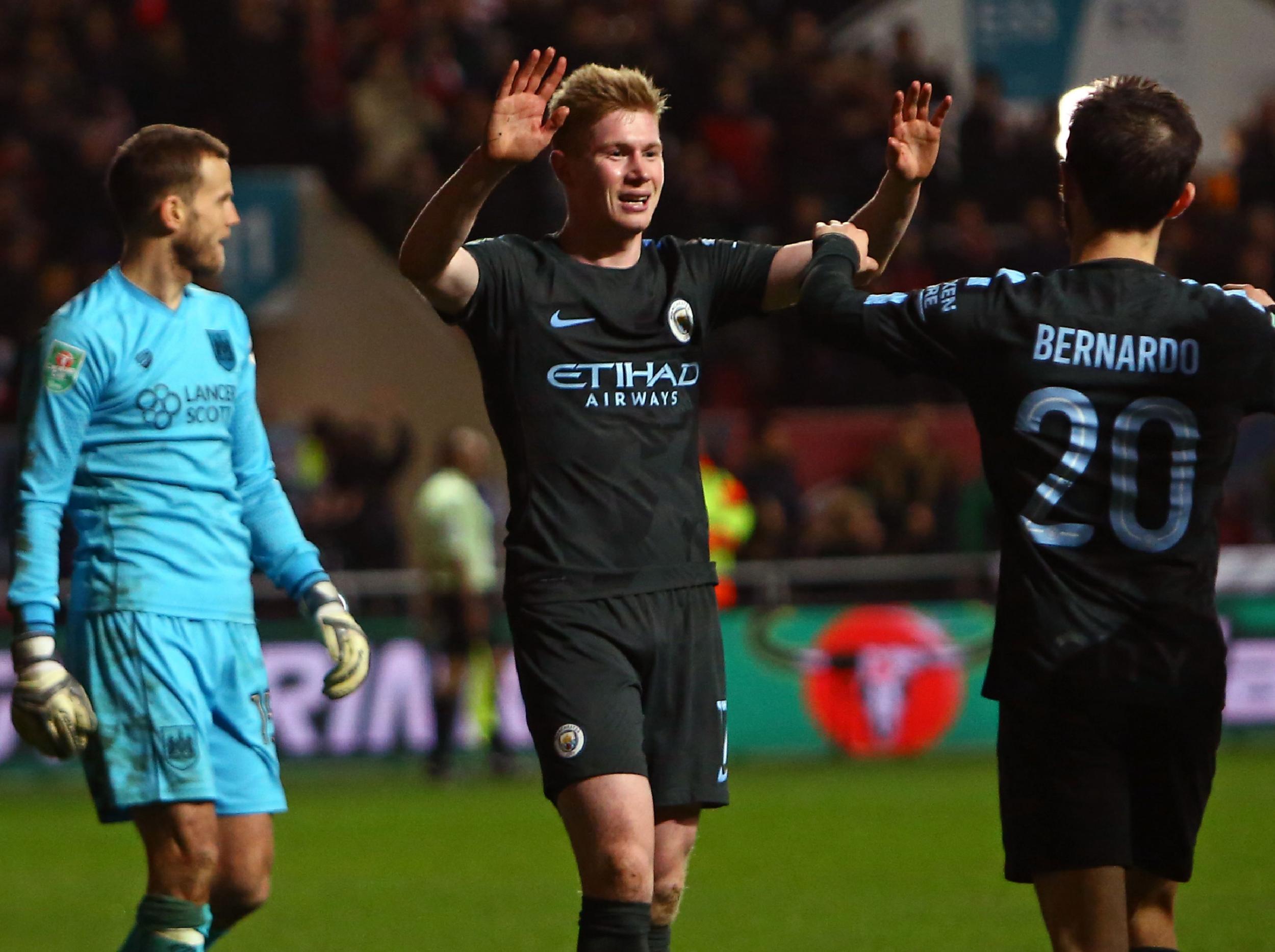 De Bruyne wrapped things up for City late on