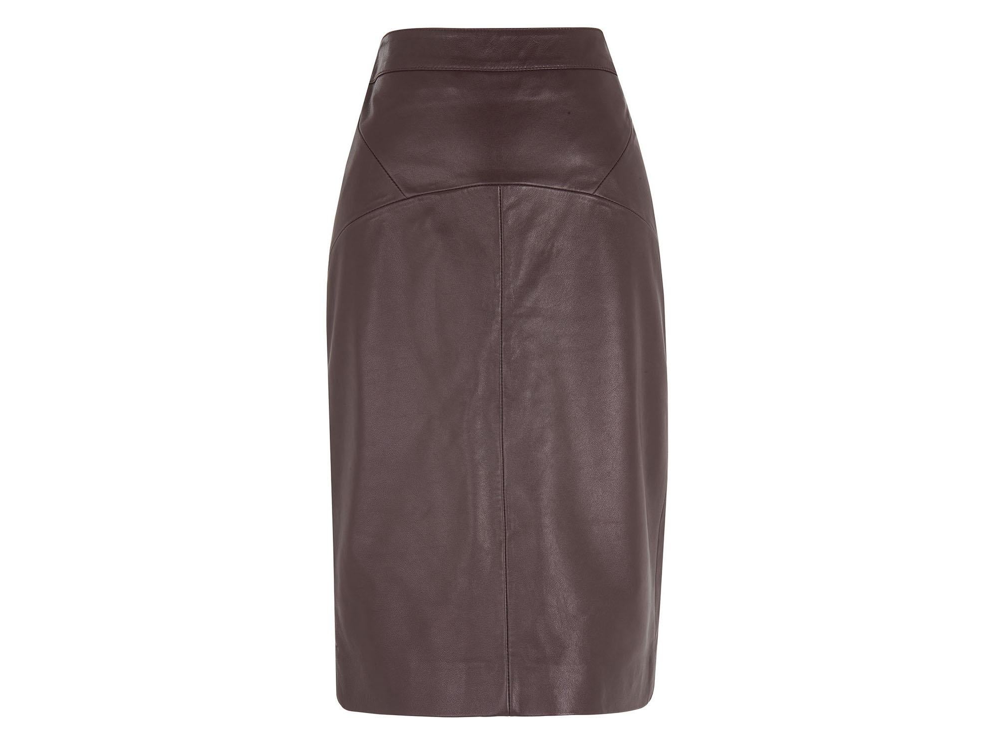 Kel Leather Pencil Skirt, £195, Whistles