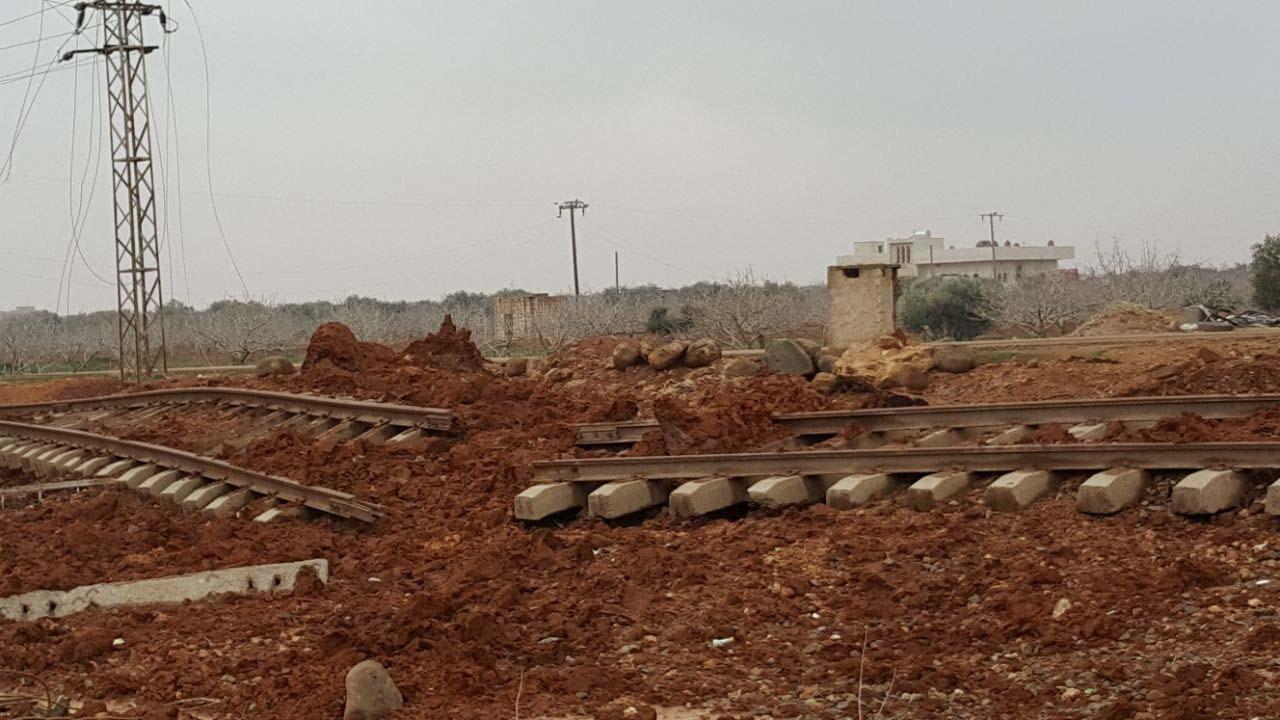 End of the line: before they retreated from Sinjar, Islamist fighters tore up the Damascus-Aleppo rail track