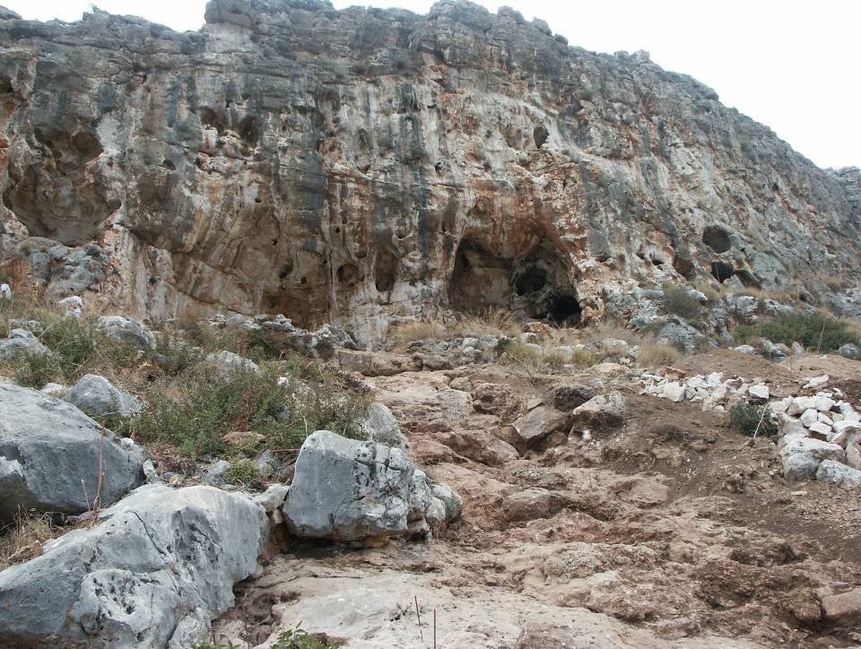 A view of Misliya Cave, where the ancient human specimen was discovered by archaeologists