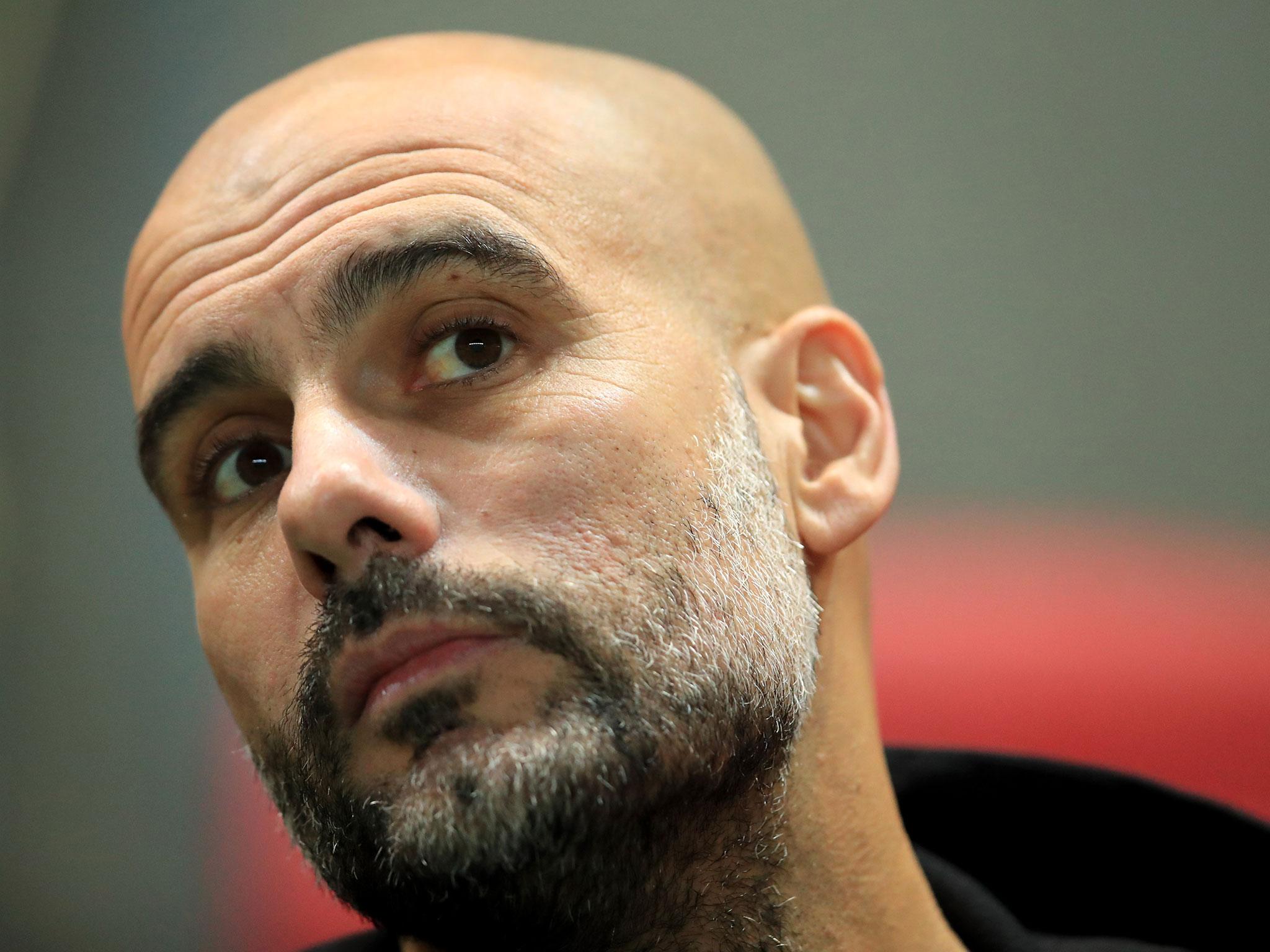 Guardiola decided against naming a full bench