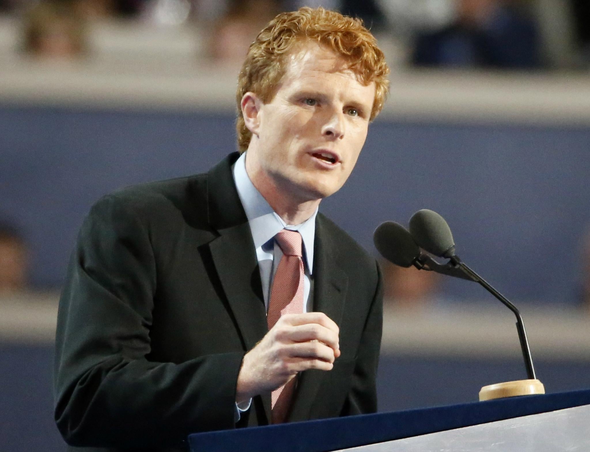 Representative Joseph P. Kennedy, III speaks during the Democratic National Convention in Philadelphia, Pennsylvania, 25 July 2016.