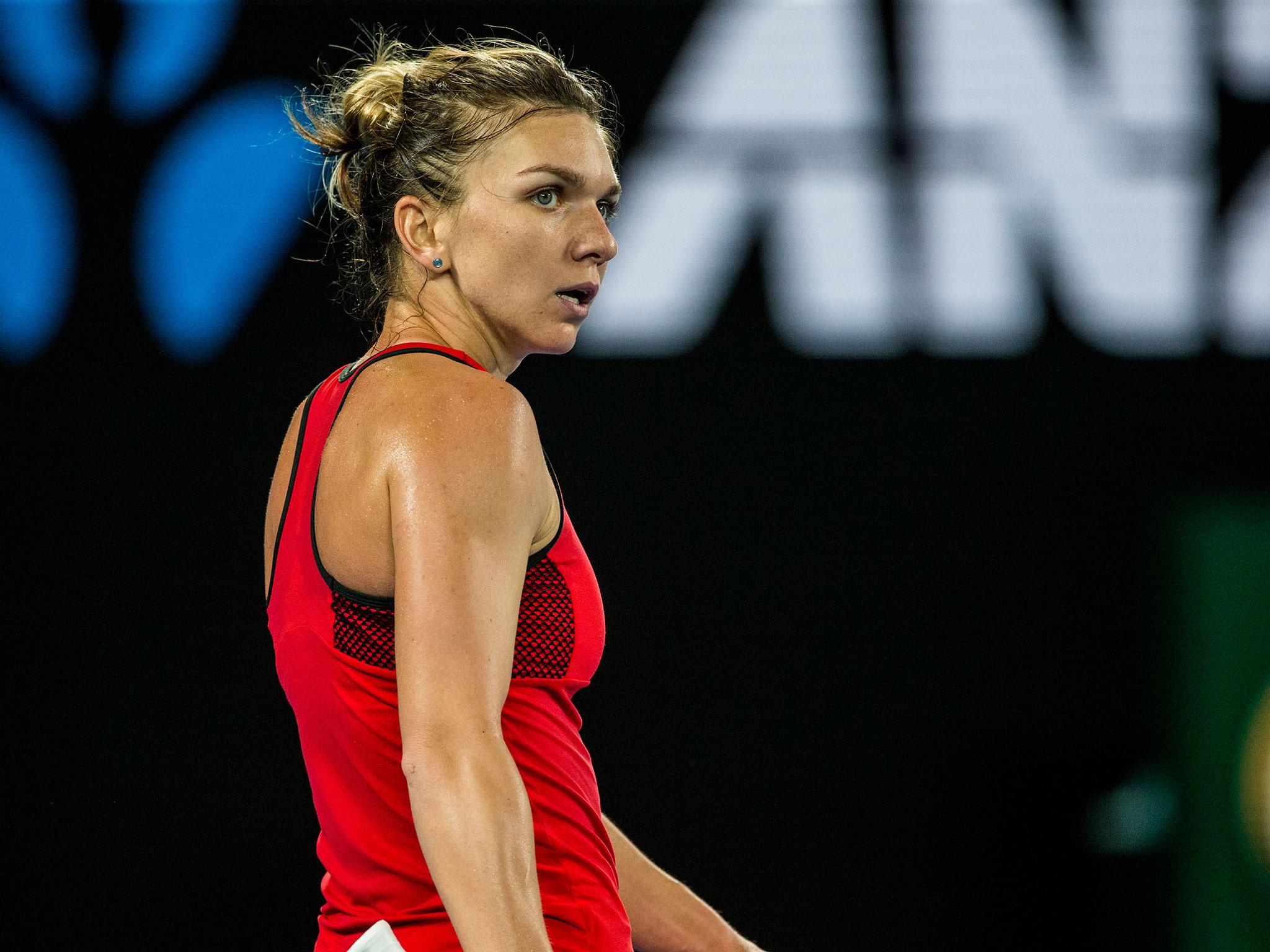 Simona Halep refused to be too disheartened by the defeat