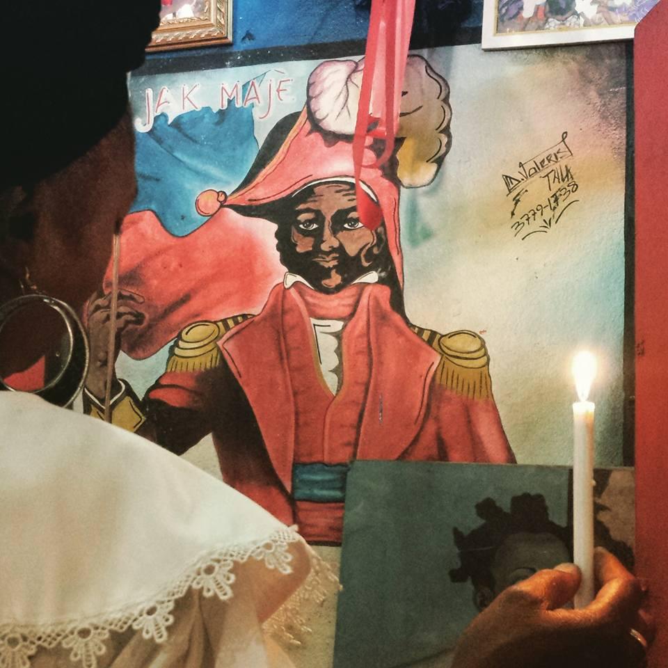 A Haitian vodou ceremony in Port-au-Prince