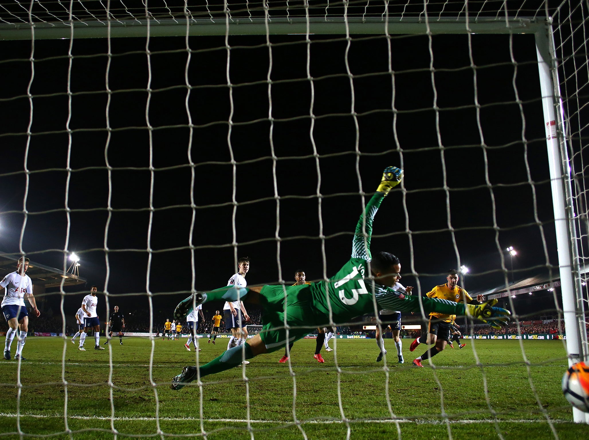 Vorm could not keep out the close-range finish