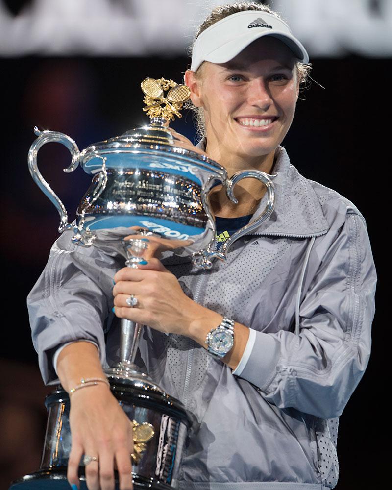 It was Wozniacki's first Grand Slam