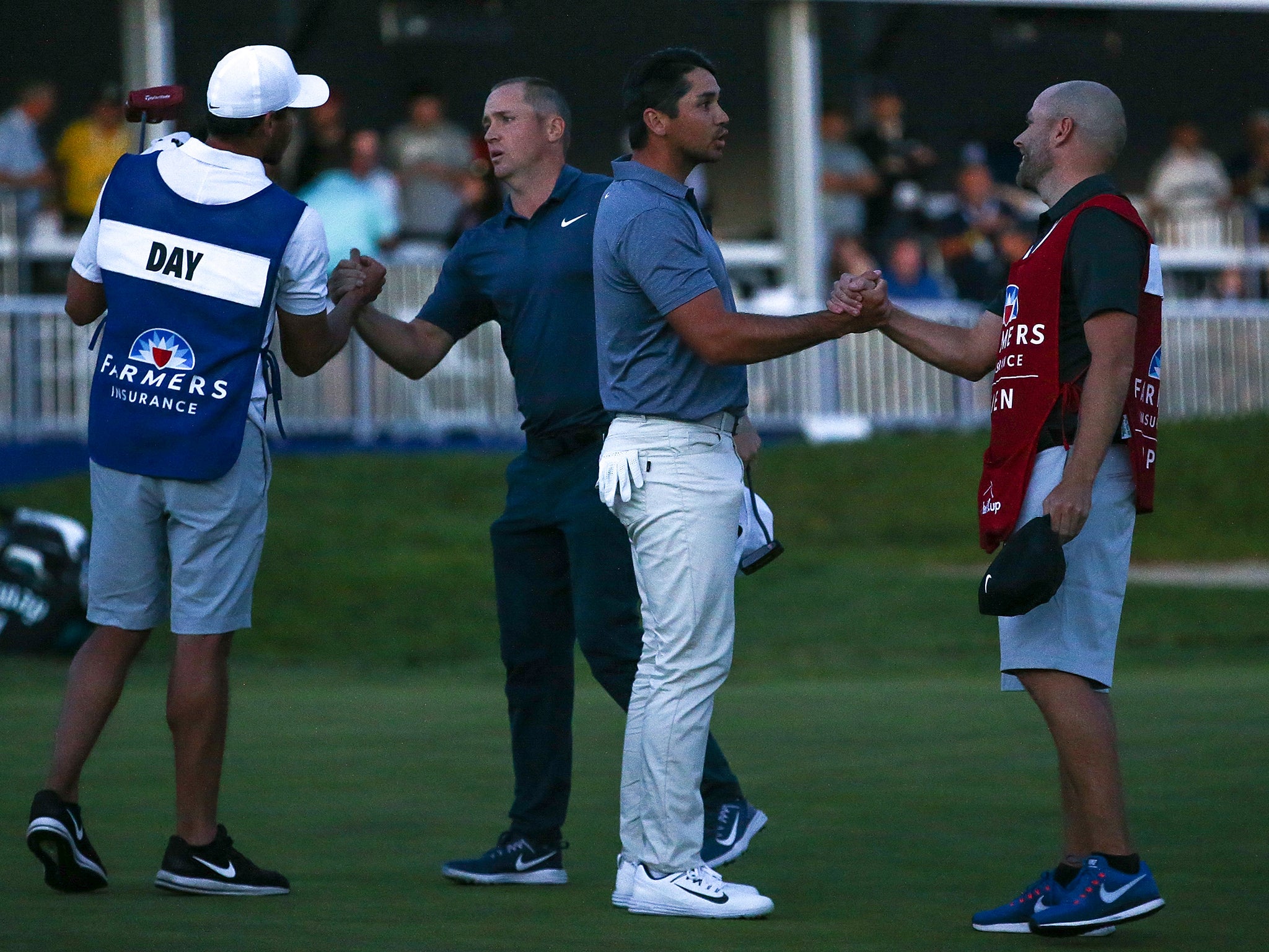 Alex Noren and Jason Day will return to Torrey Pines on Monday to complete their play-off