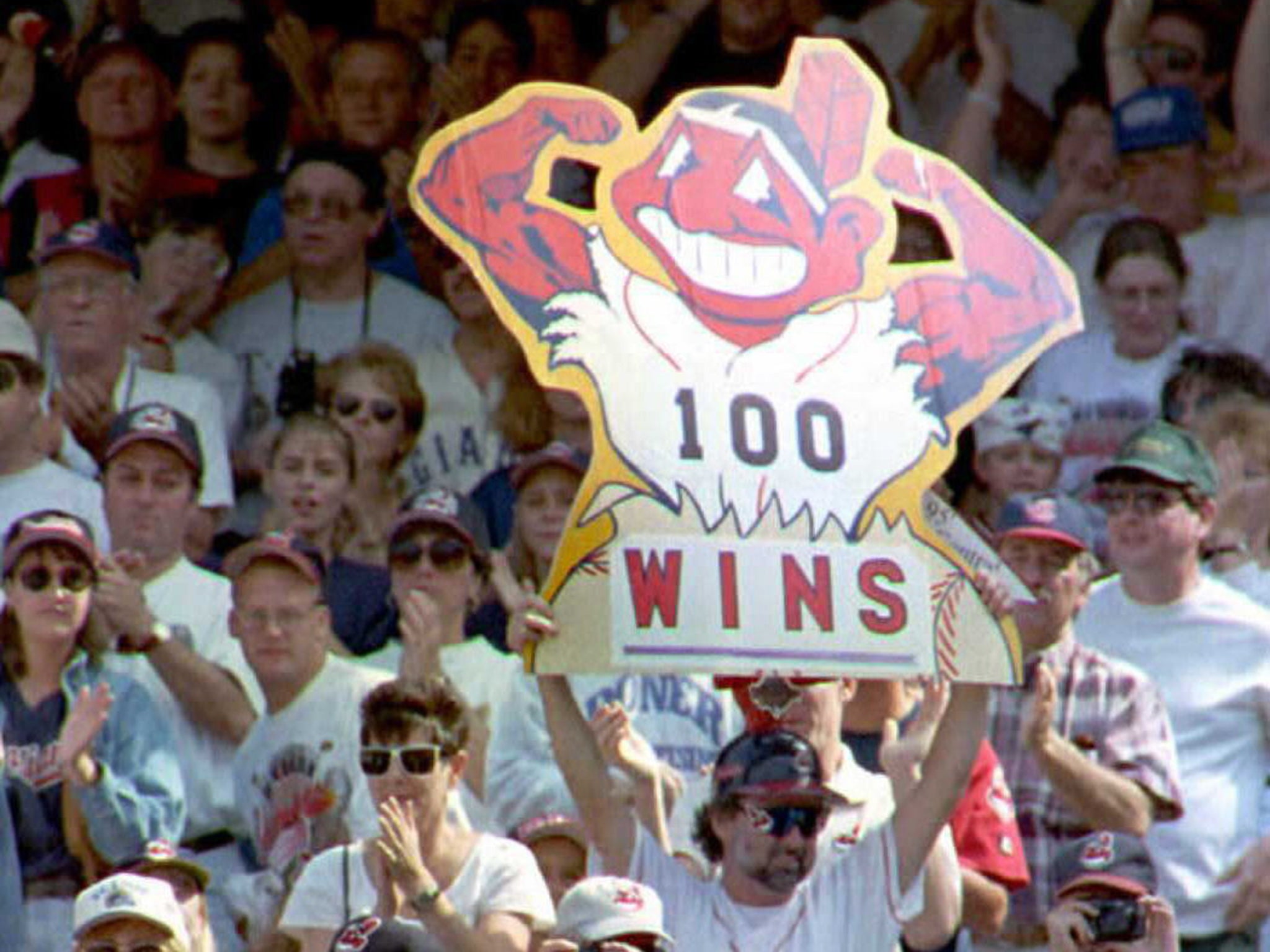 Images of Chief Wahoo are likely to remain among the Cleveland supporters