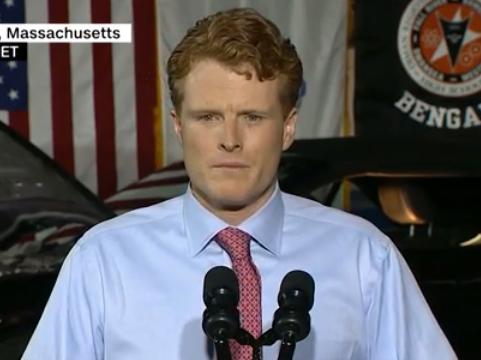 Joe Kennedy III delivering his response on behalf of his fellow Democrats