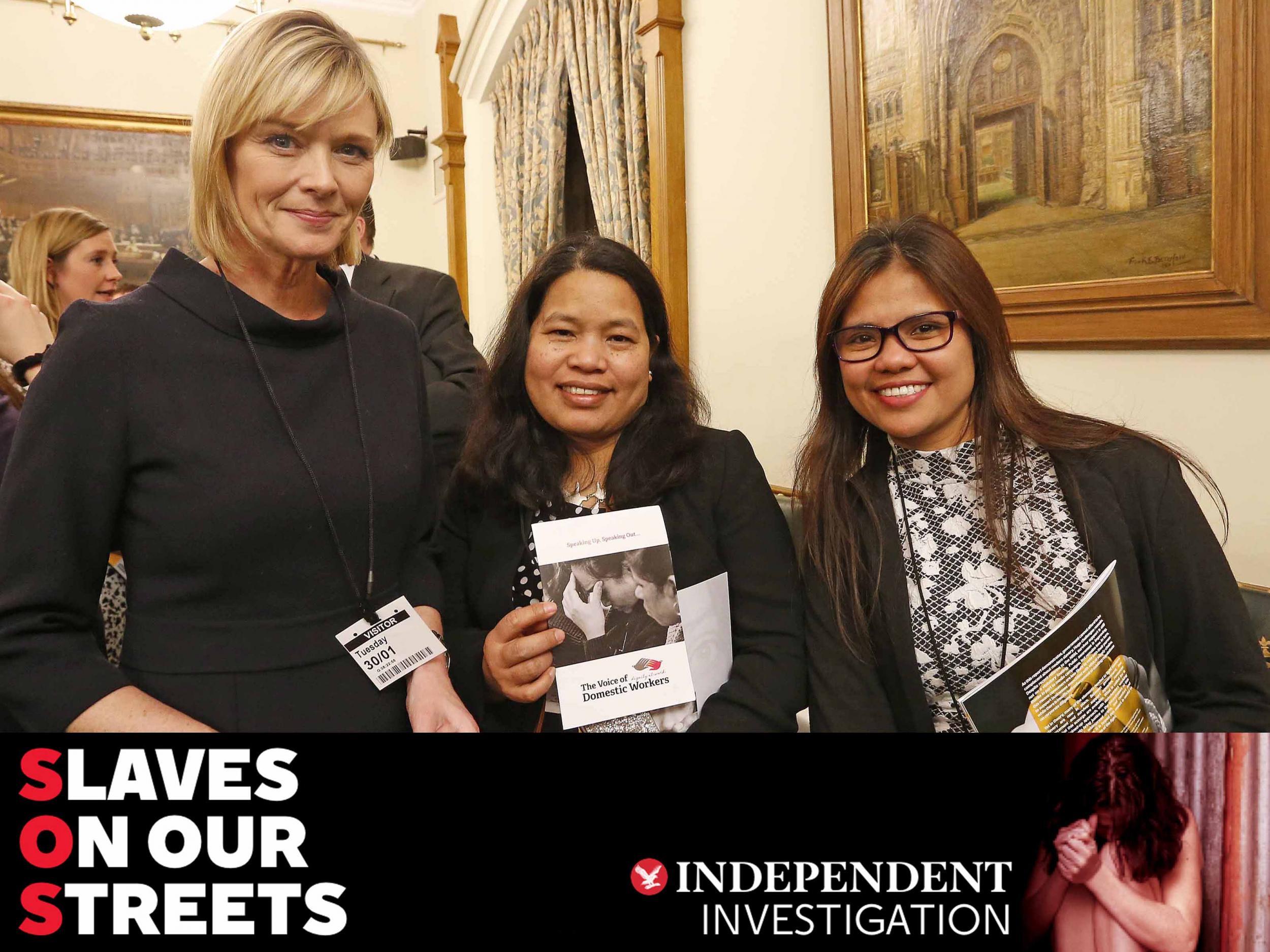 ITV news presenter Julie Etchingham attended the publication’s opening reception, along with Marisa Beggonia and Mimi Valera