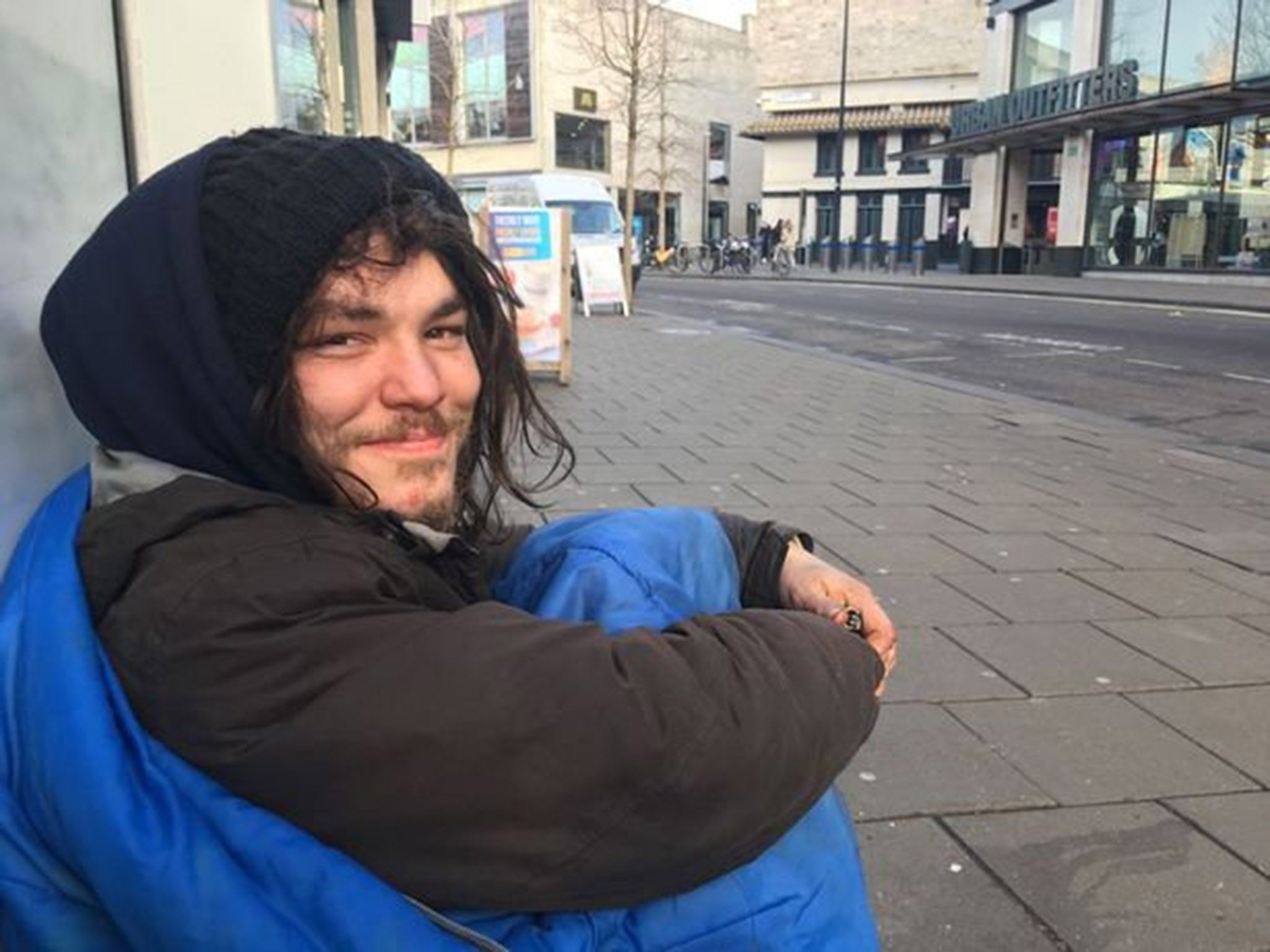 Dexter who has been sleeping rough on and off for four years, he said he knew of the sprinklers: “It’s a bit out of order to do that."