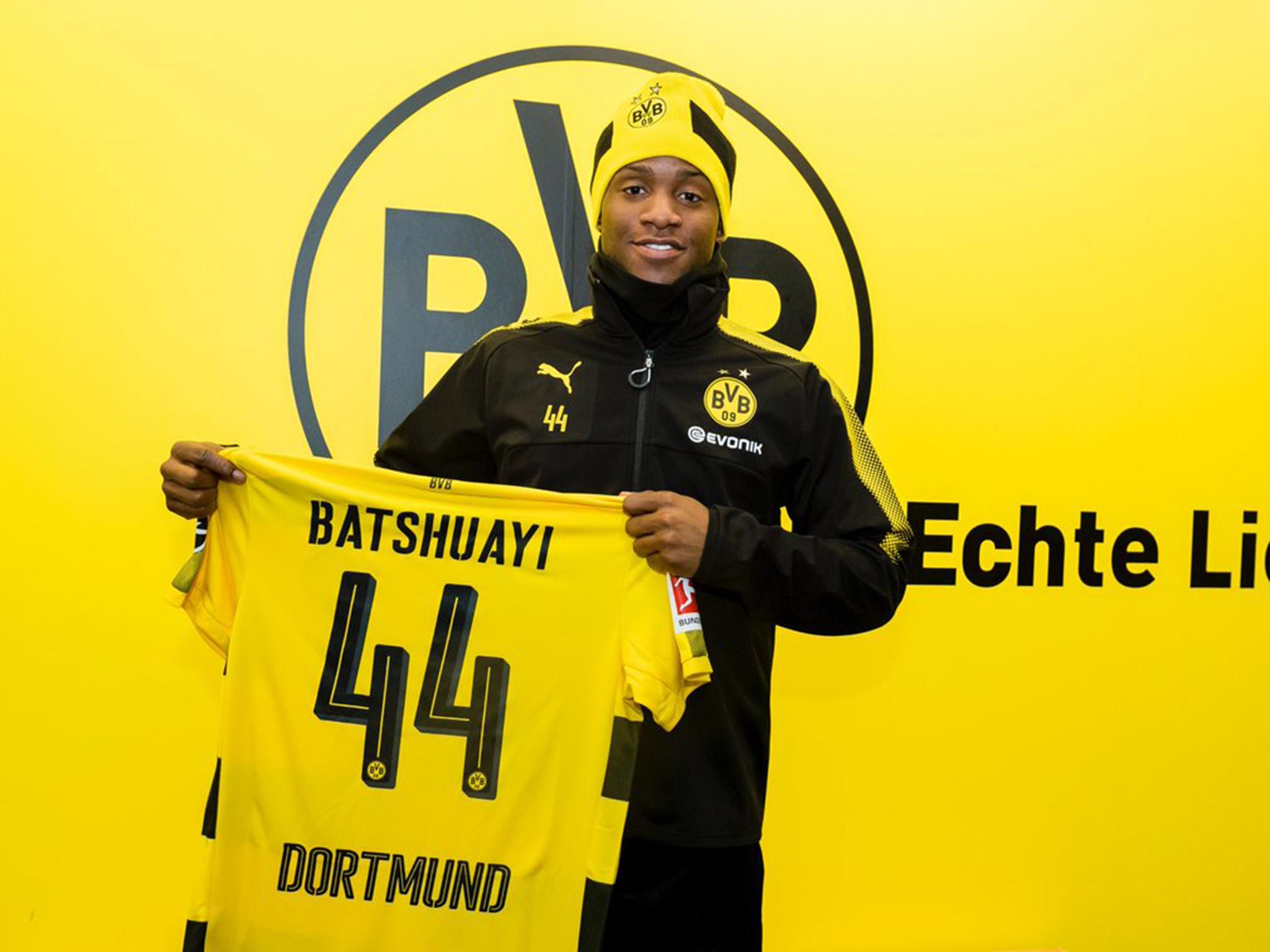 &#13;
Michy Batshuayi has netted three times in his opening two games for Dortmund &#13;