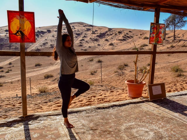 Yoga is one of the activities on offer at Alma Retreat in Ras al-Khaimah