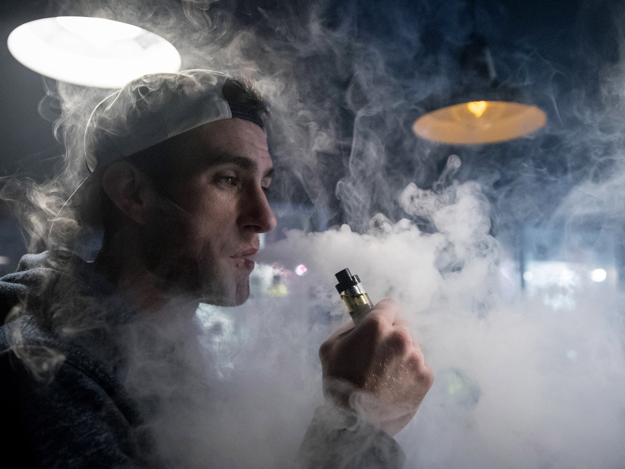 &#13;
A regulatory distinction should be made between e-cigarettes and cigarettes so that further strides can be made in reducing the 79,000 deaths every year in the UK (Getty)&#13;