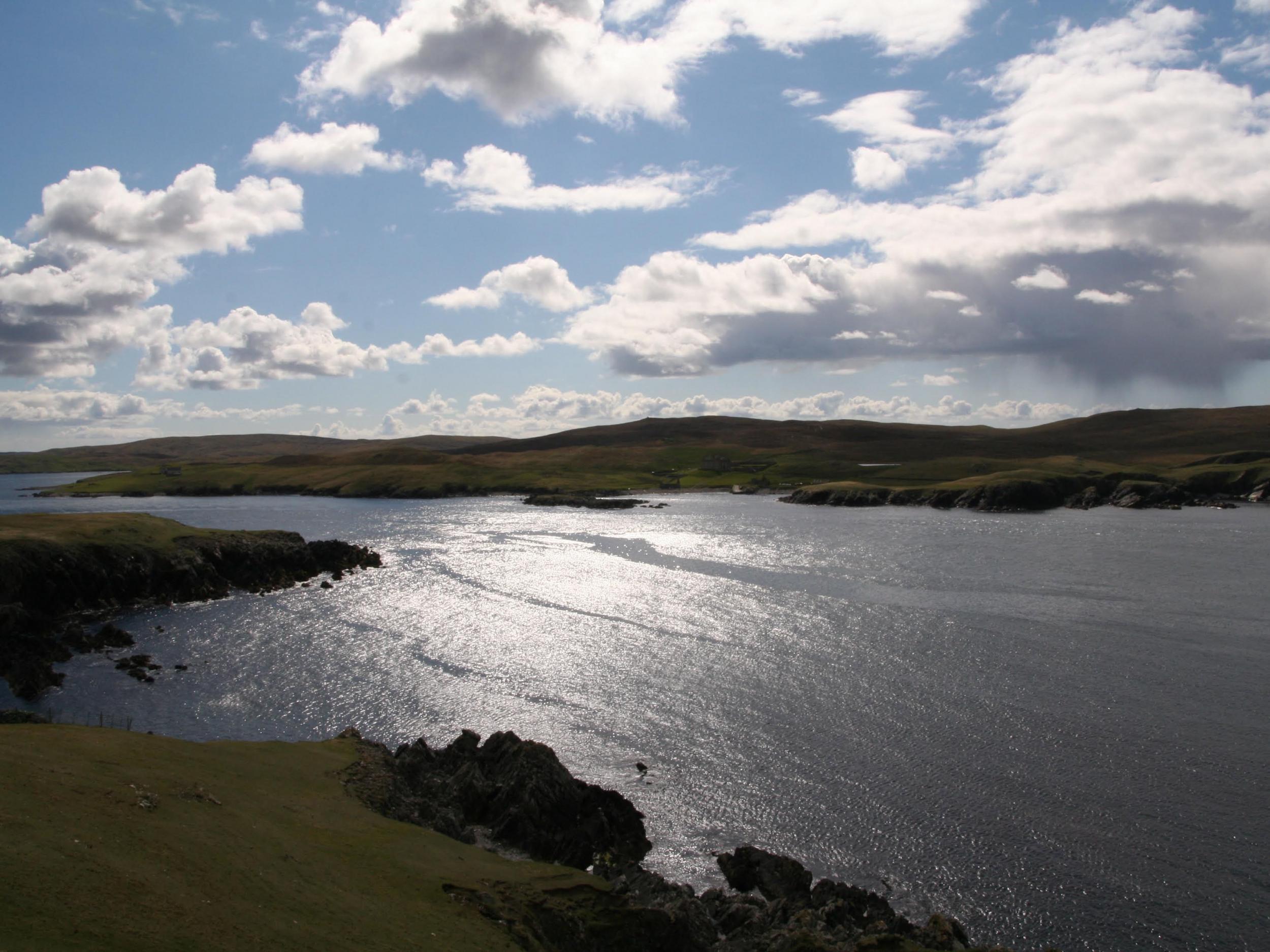 The island of Vaila Sound in the Shetlands is closer to Norway than Scotland