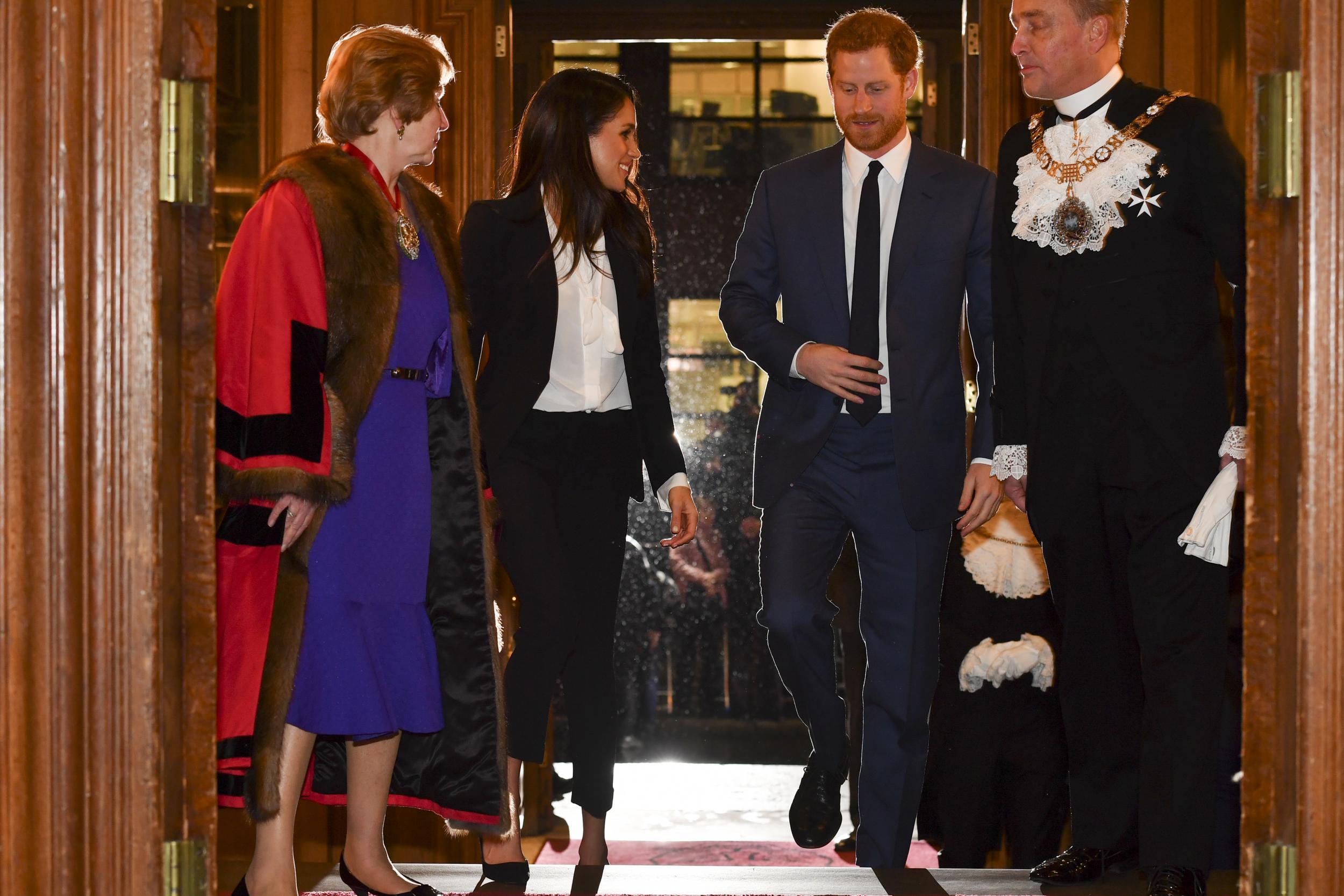 Meghan and Prince Harry arrive together