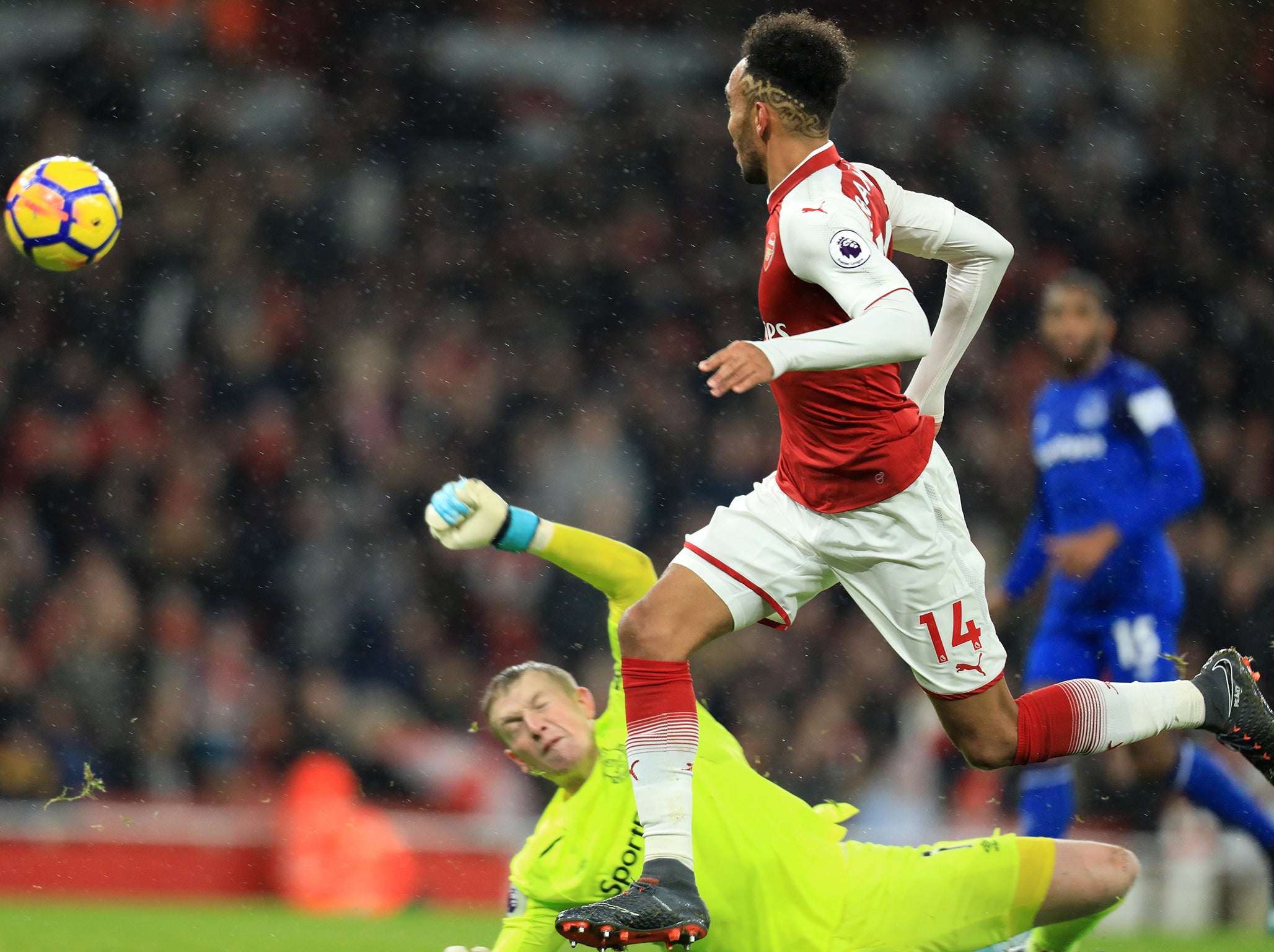 Aubameyang got a goal on his debut