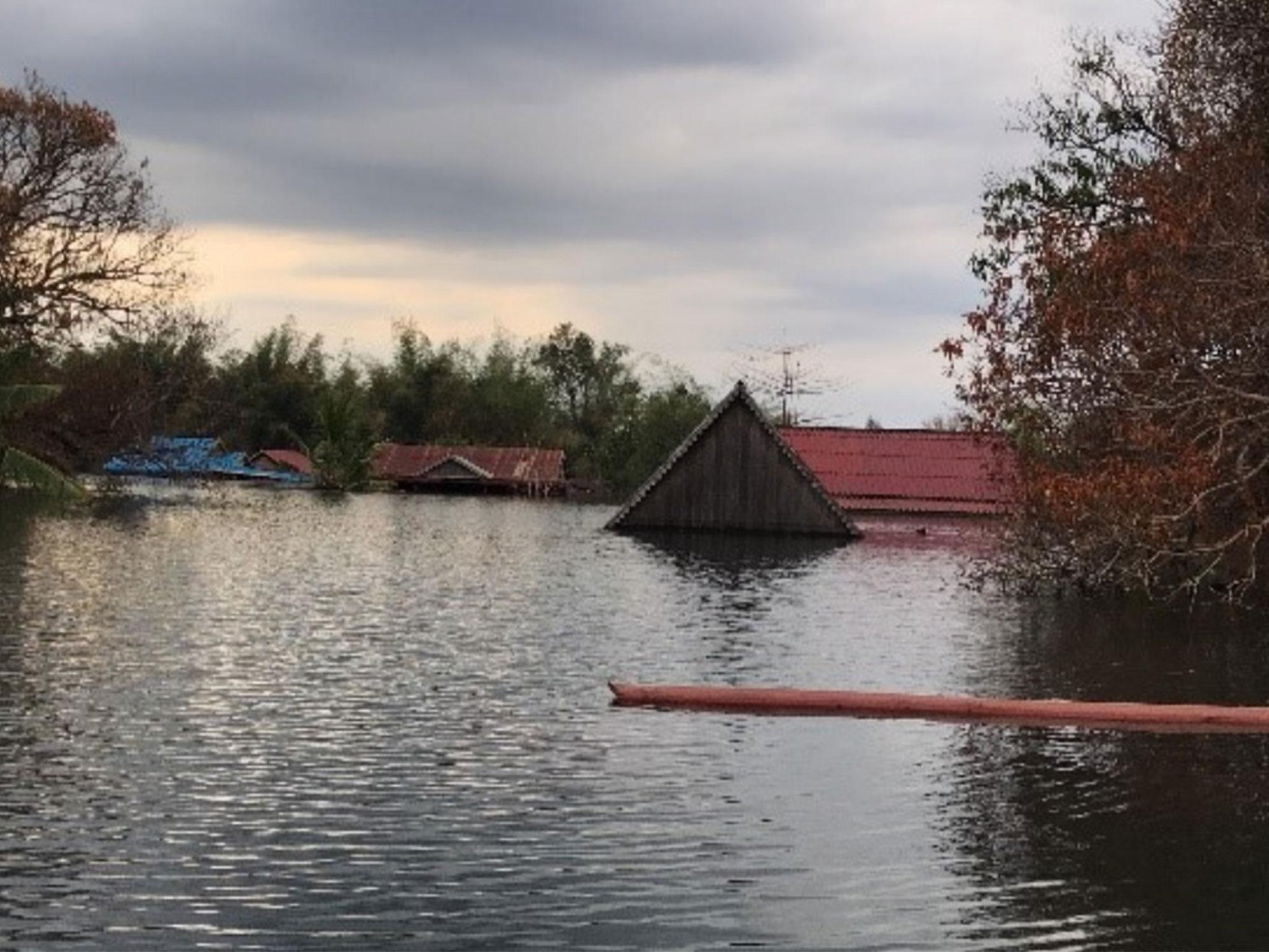 The village is now entirely submerged